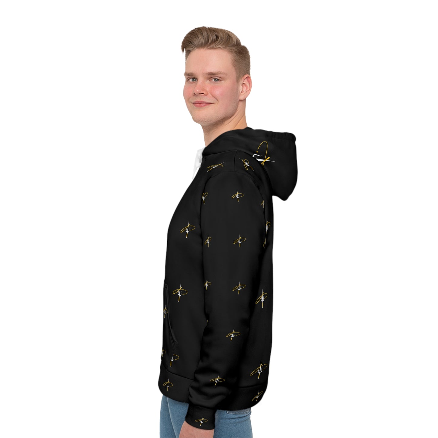 Men's Hoodie (AOP)White Sword Just Fly Fashion