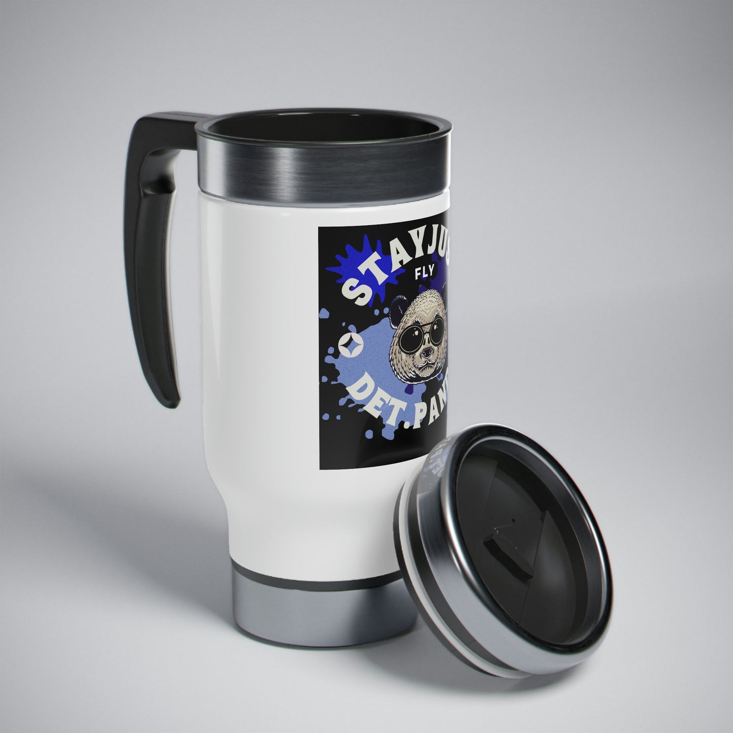 Stainless Steel Travel Mug with Handle, 14oz