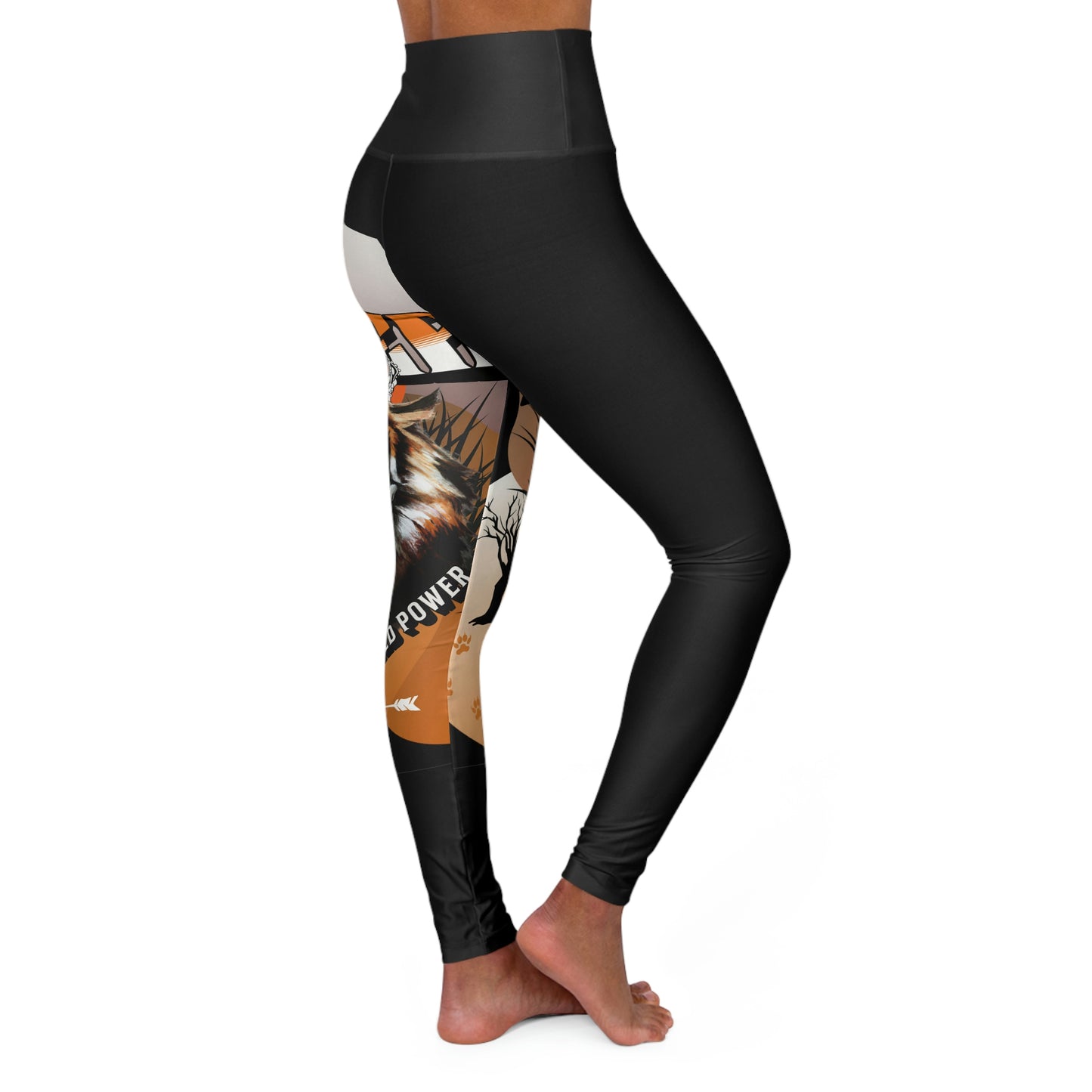 High Waisted Yoga Leggings (AOP)