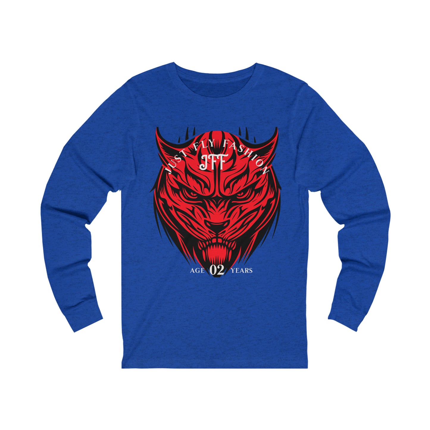 Unisex Jersey Long Sleeve Tee RED TIGER JFF