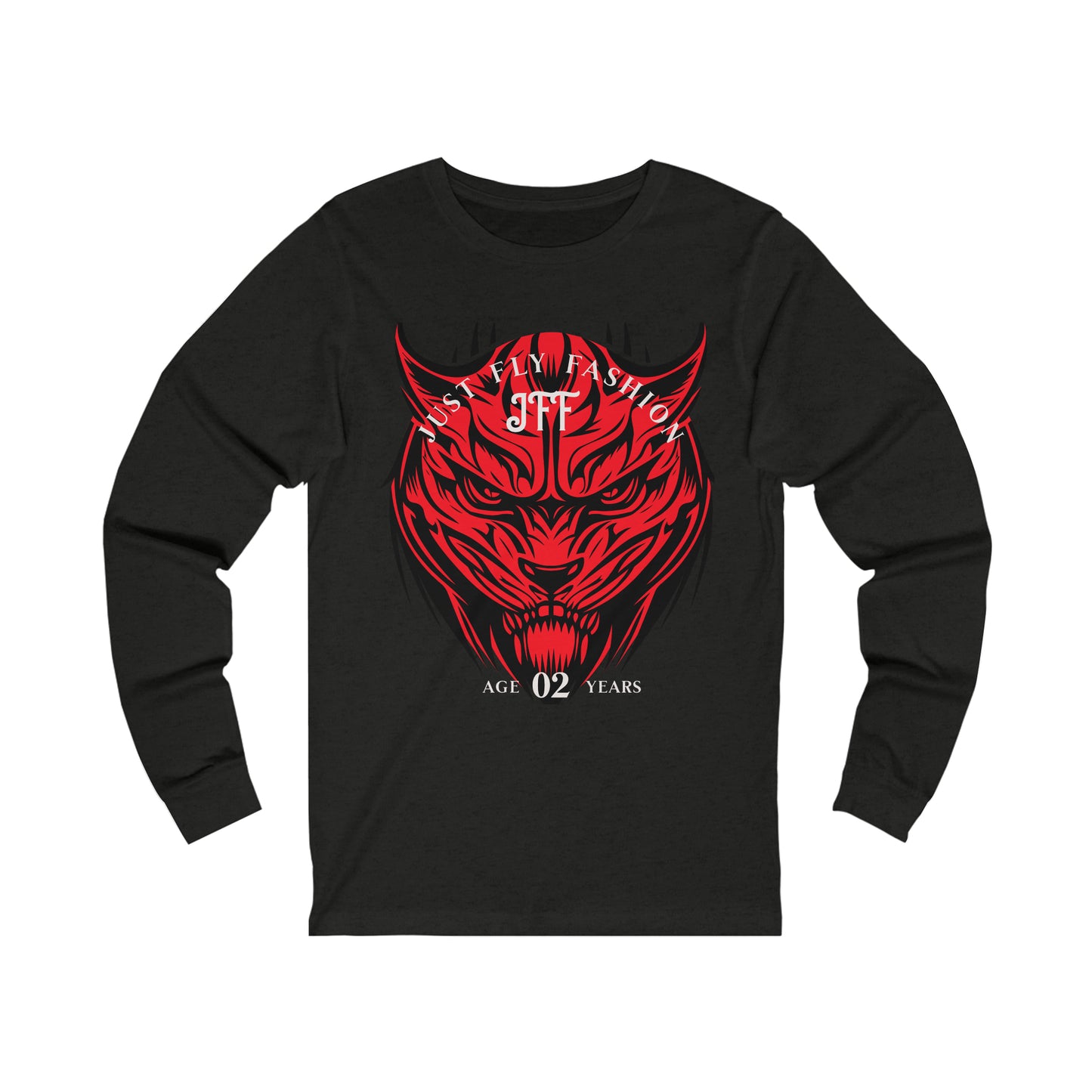 Unisex Jersey Long Sleeve Tee RED TIGER JFF