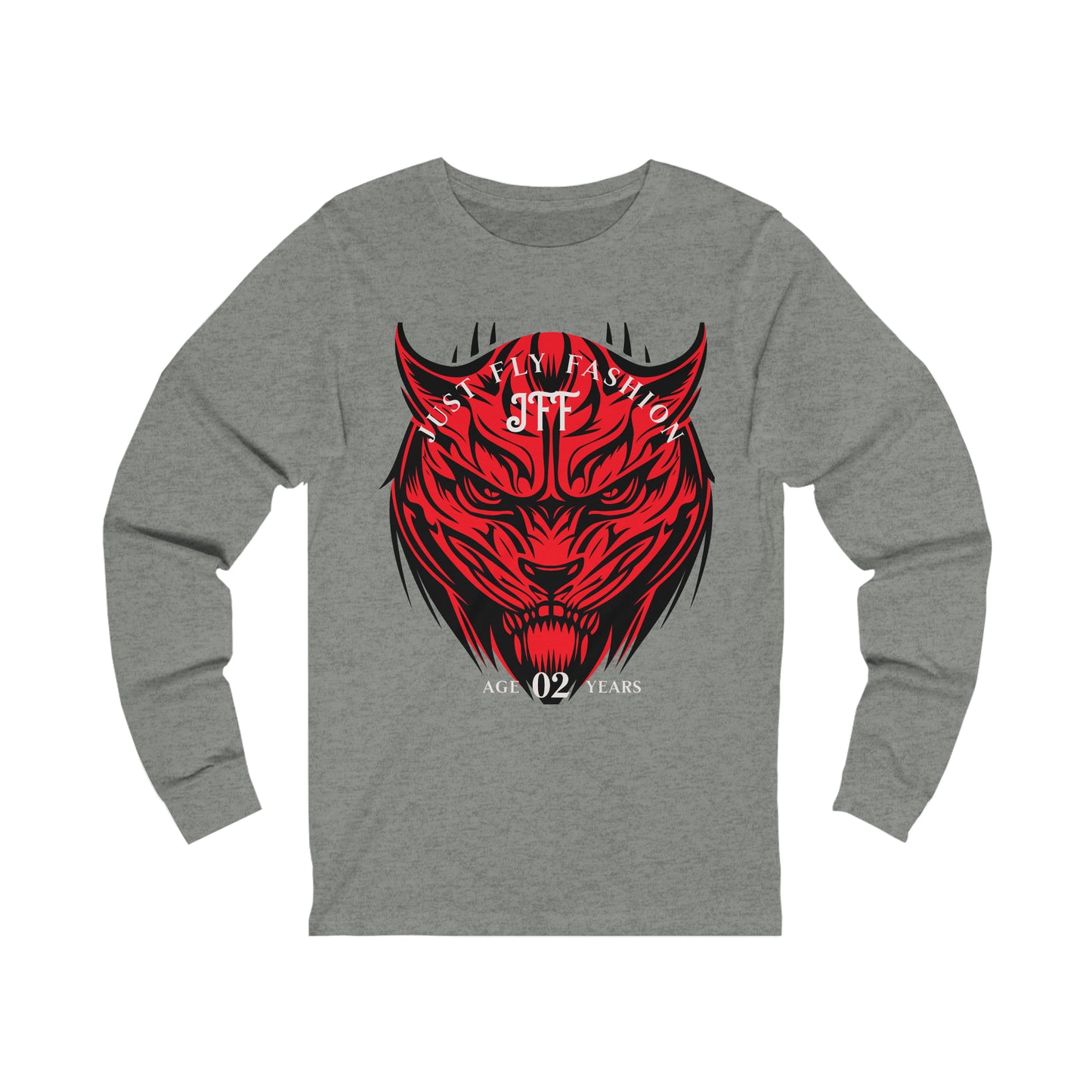 Unisex Jersey Long Sleeve Tee RED TIGER JFF