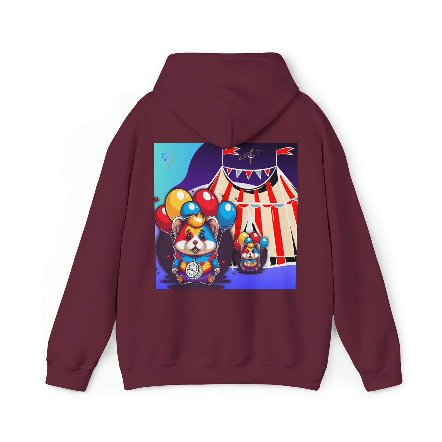 Unisex Heavy Blend™ Hooded Sweatshirt TINY TIME BALLOON BEAR