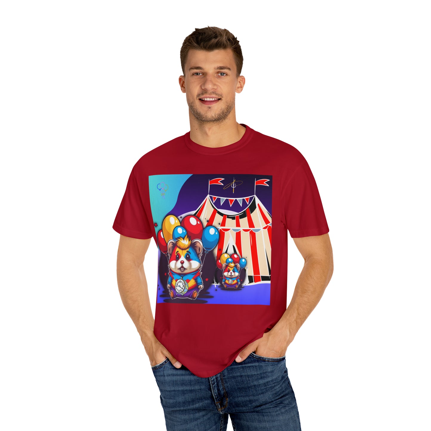 Unisex Garment-Dyed T-shirt TINY TIME BALLOON BEARS