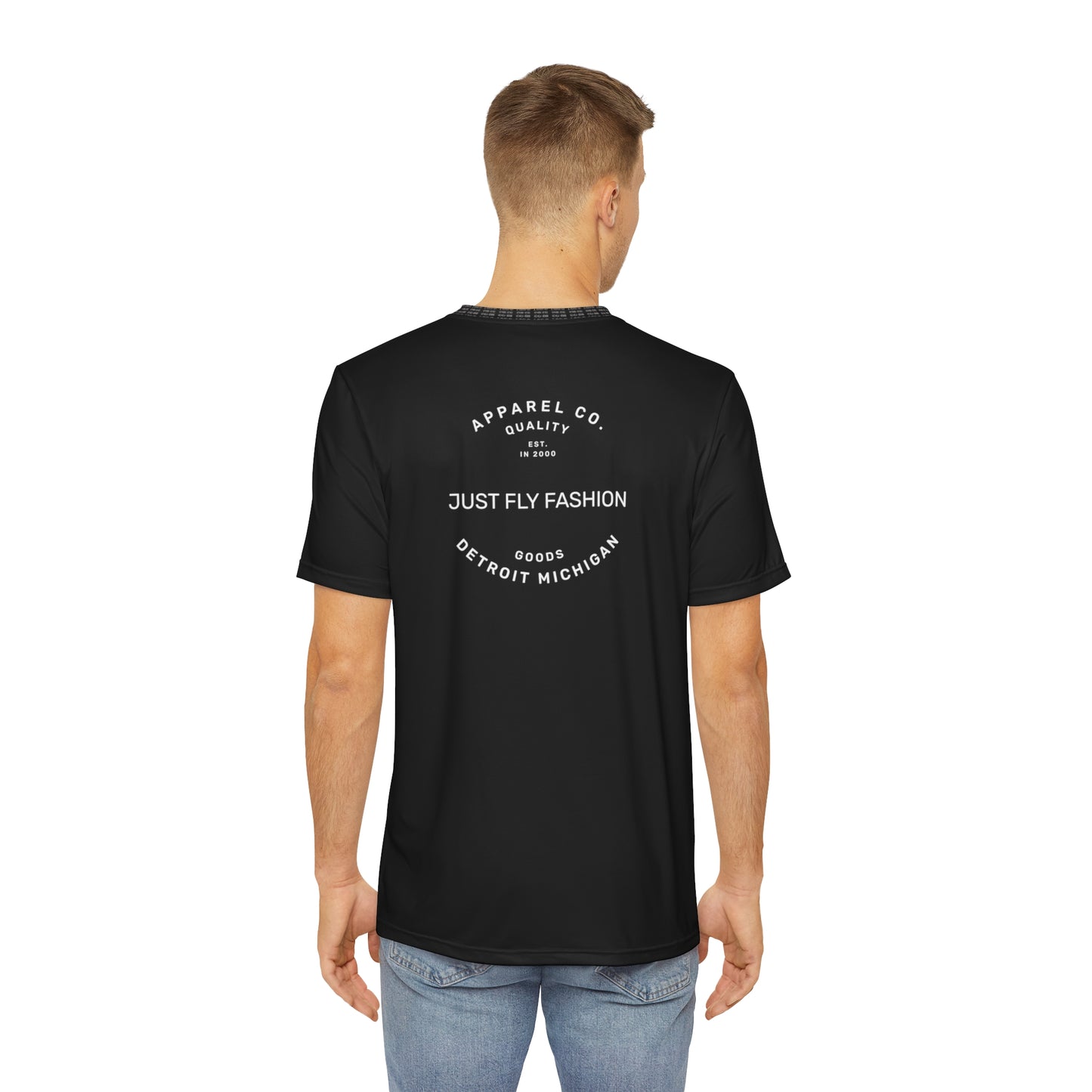 Men's Polyester Tee (AOP) I AIN'T YO PUNK FOR REAL MAN