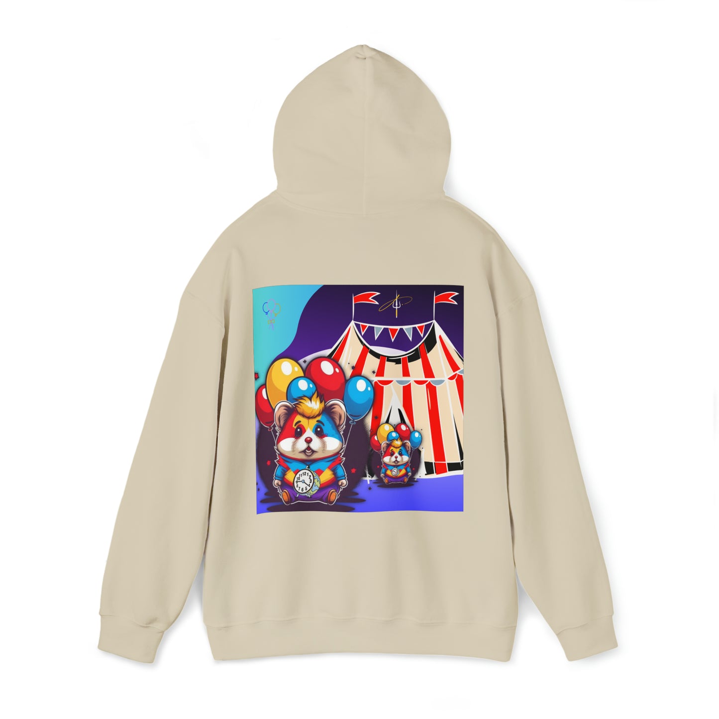 Unisex Heavy Blend™ Hooded Sweatshirt TINY TIME BALLOON BEAR