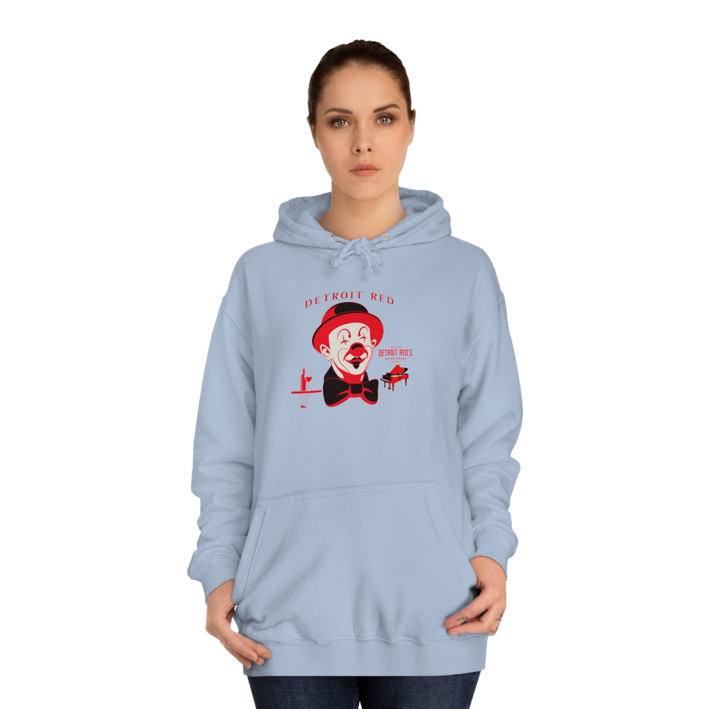 Unisex College Hoodie DETROIT RED