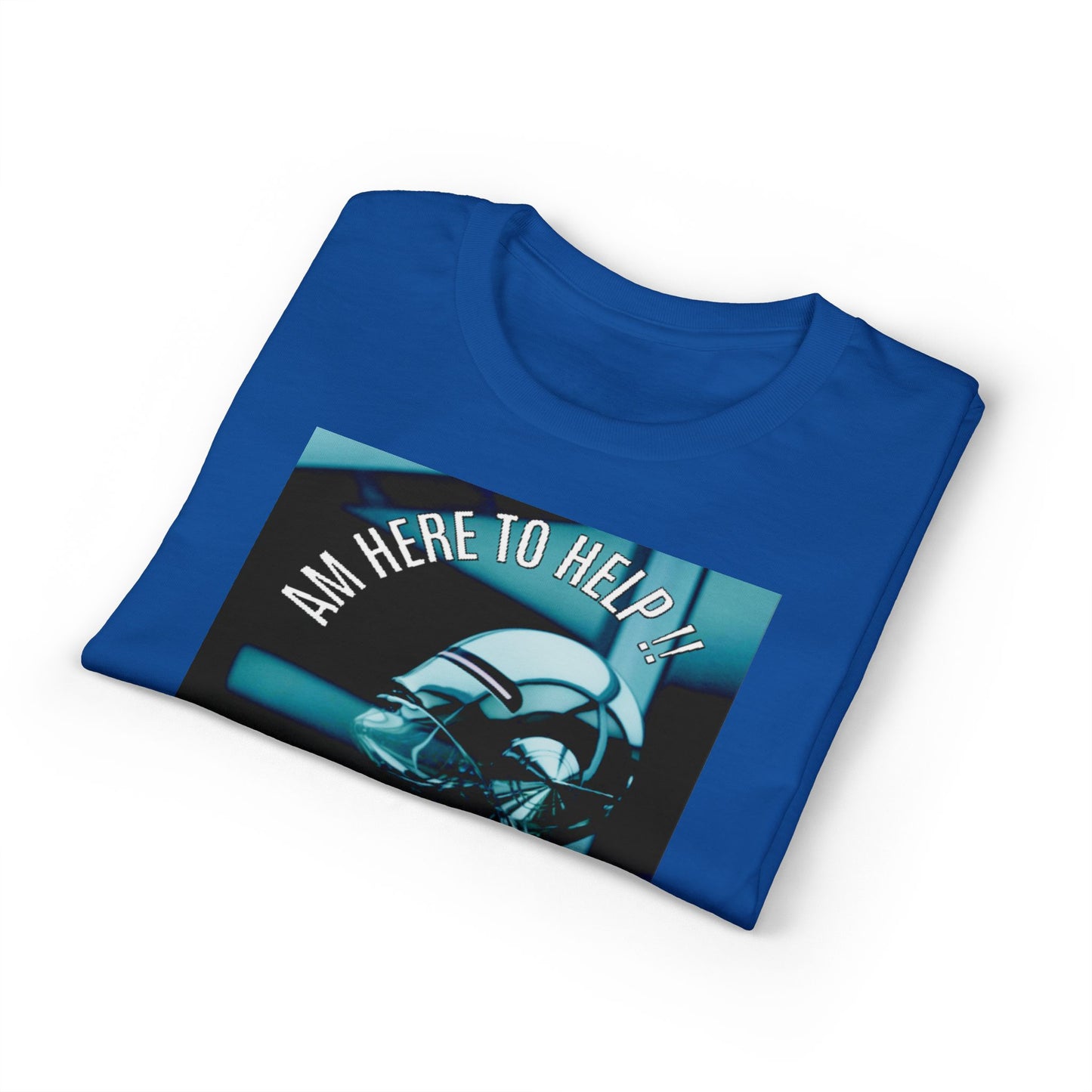 I'm Here to Help Robot Graphic T-Shirt — Futuristic Sci‑Fi AI Tee