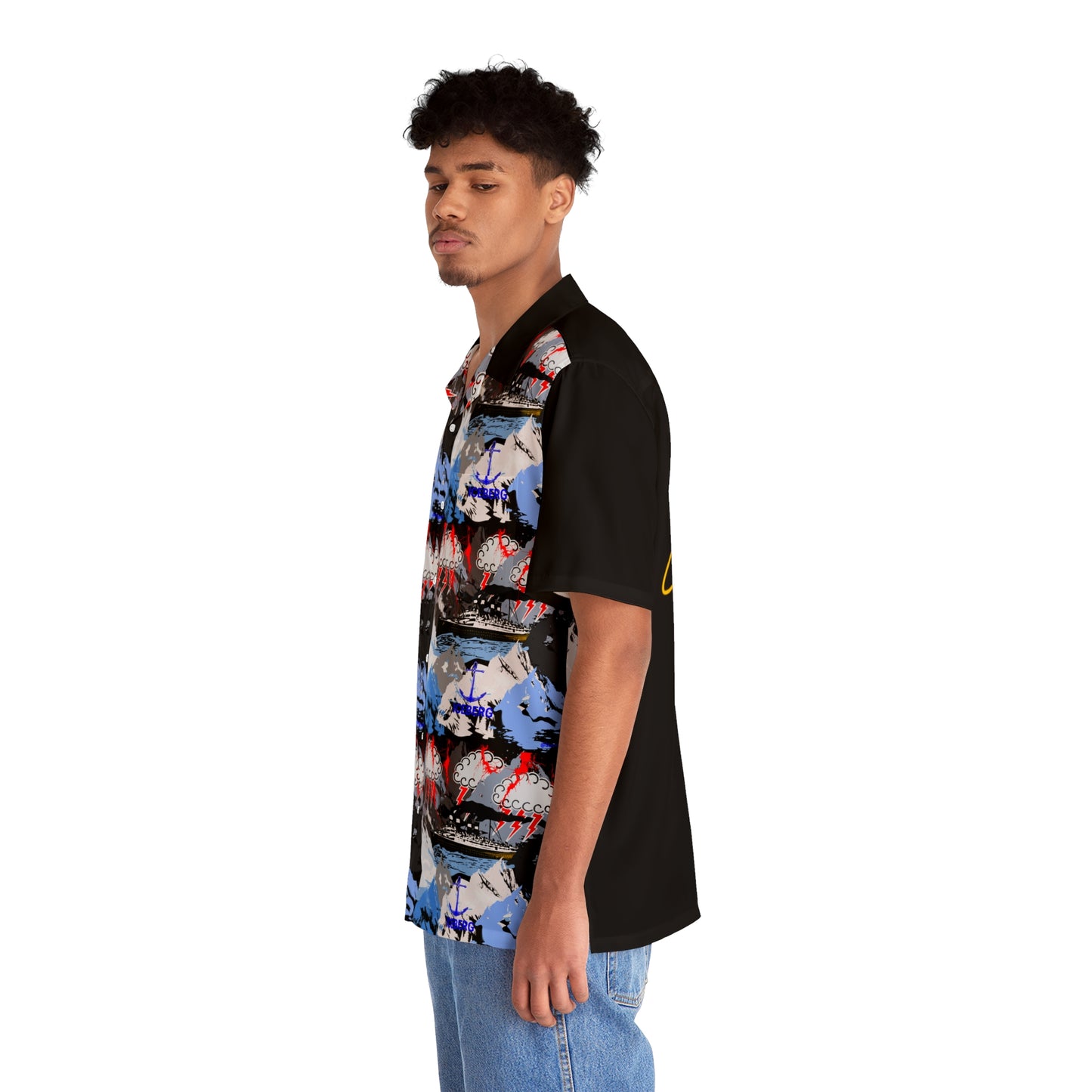 Men's Hawaiian Shirt (AOP) Iceberg Edition