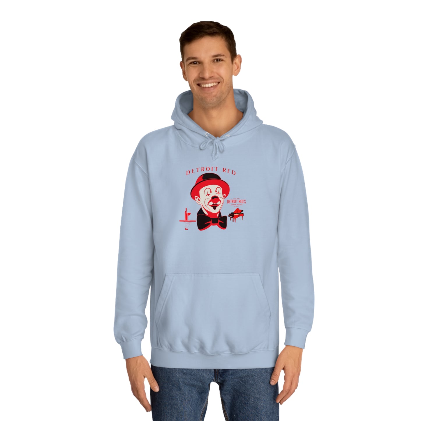 Unisex College Hoodie DETROIT RED