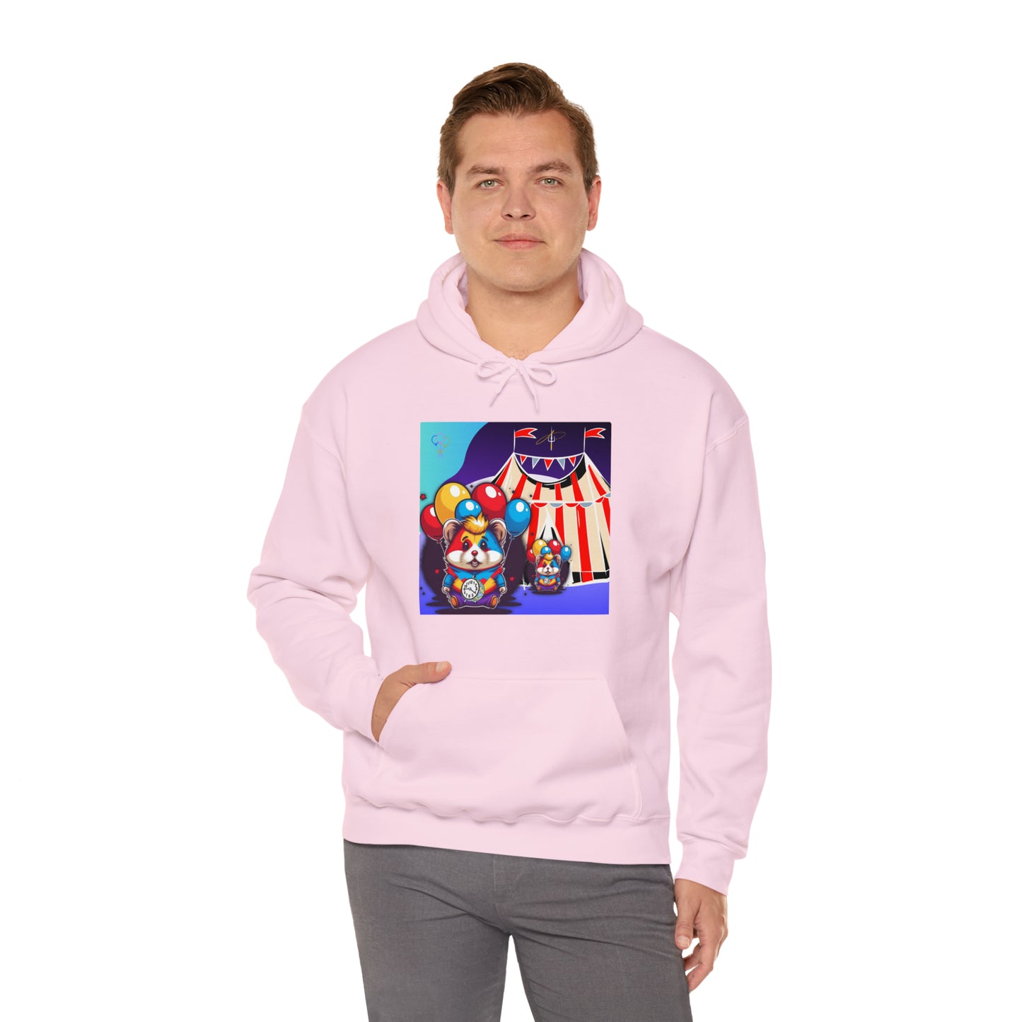 Unisex Heavy Blend™ Hooded Sweatshirt TINY TIME BALLOON BEAR