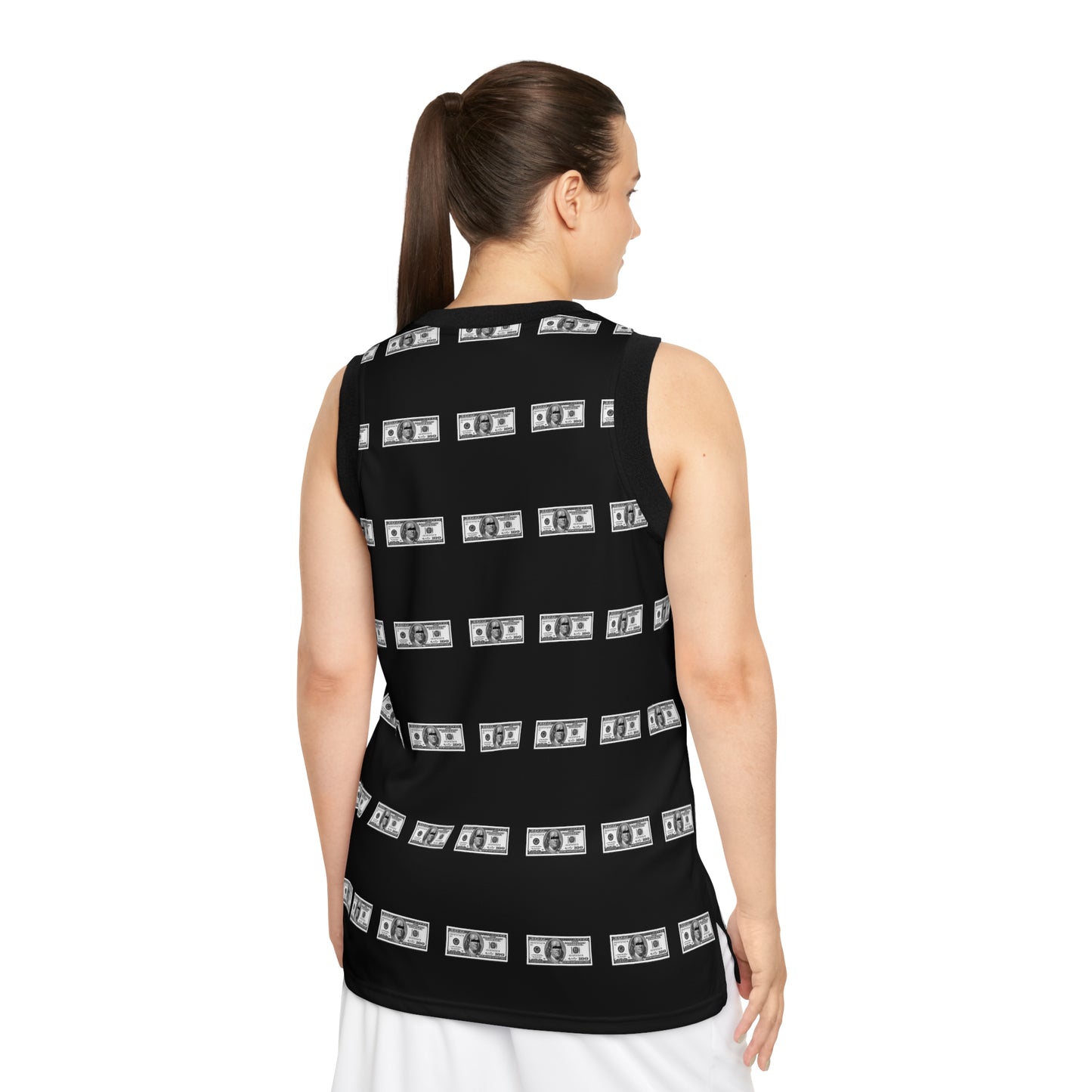 Unisex Basketball Jersey (AOP) 100 DOLLAR BILL