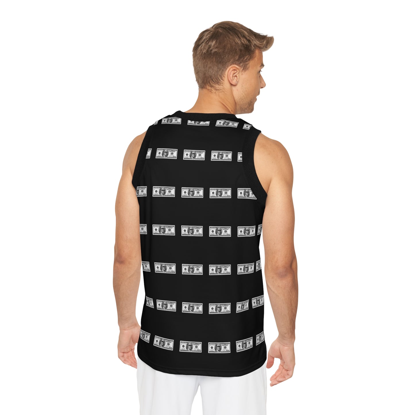 Unisex Basketball Jersey (AOP) 100 DOLLAR BILL