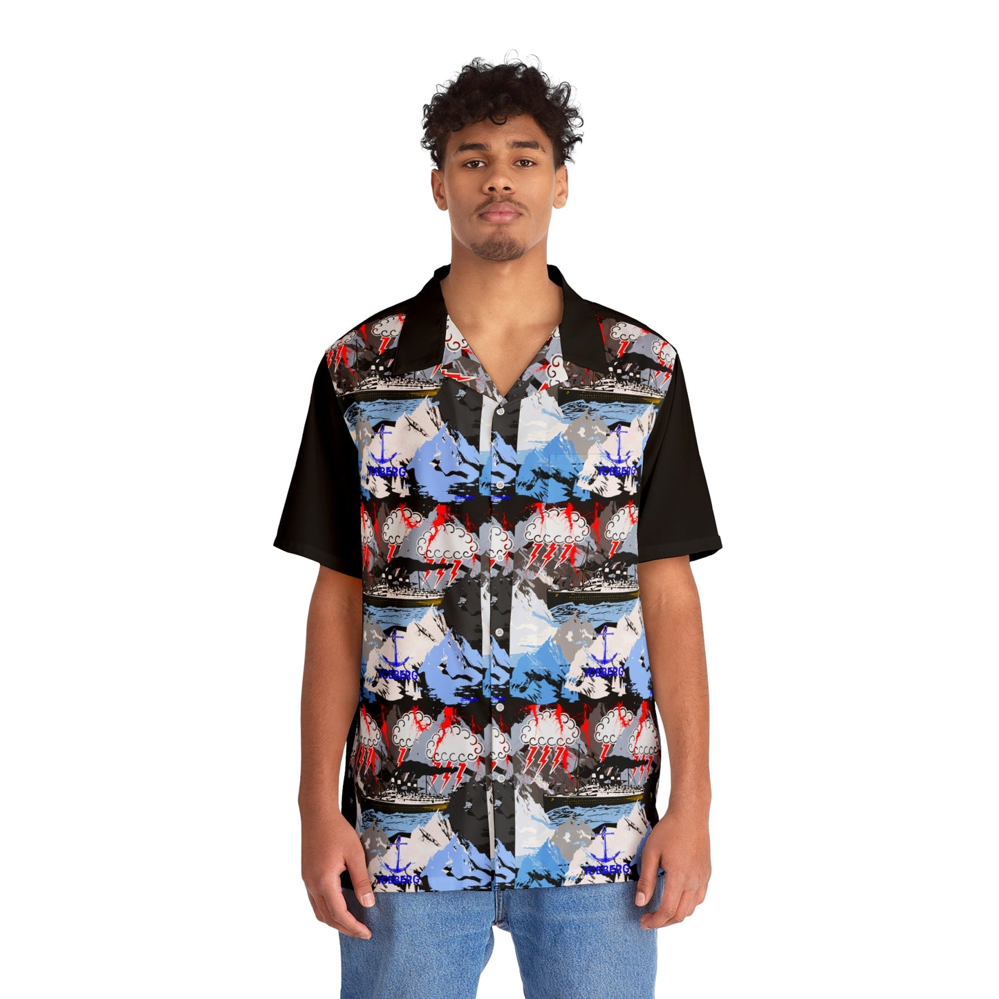 Men's Hawaiian Shirt (AOP) Iceberg Edition