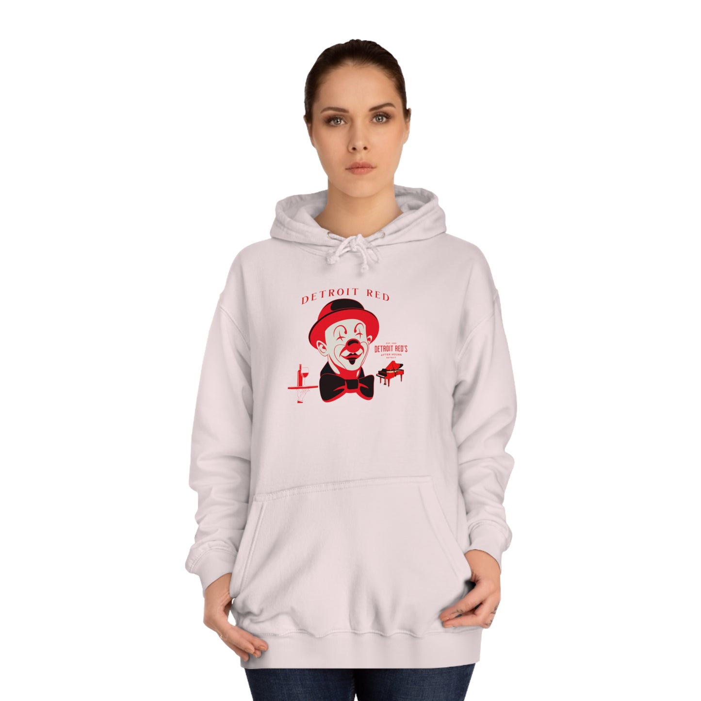 Unisex College Hoodie DETROIT RED