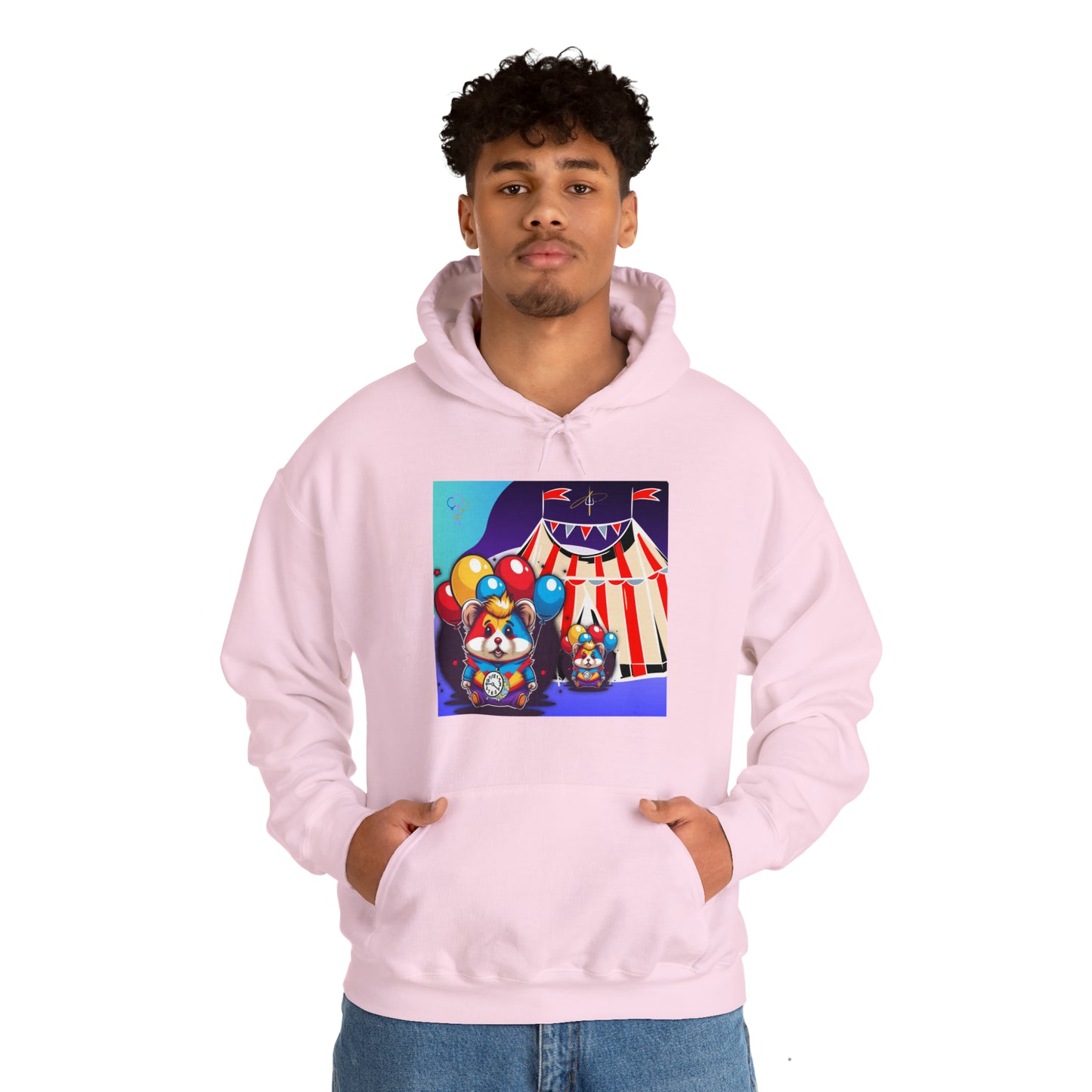 Unisex Heavy Blend™ Hooded Sweatshirt TINY TIME BALLOON BEAR