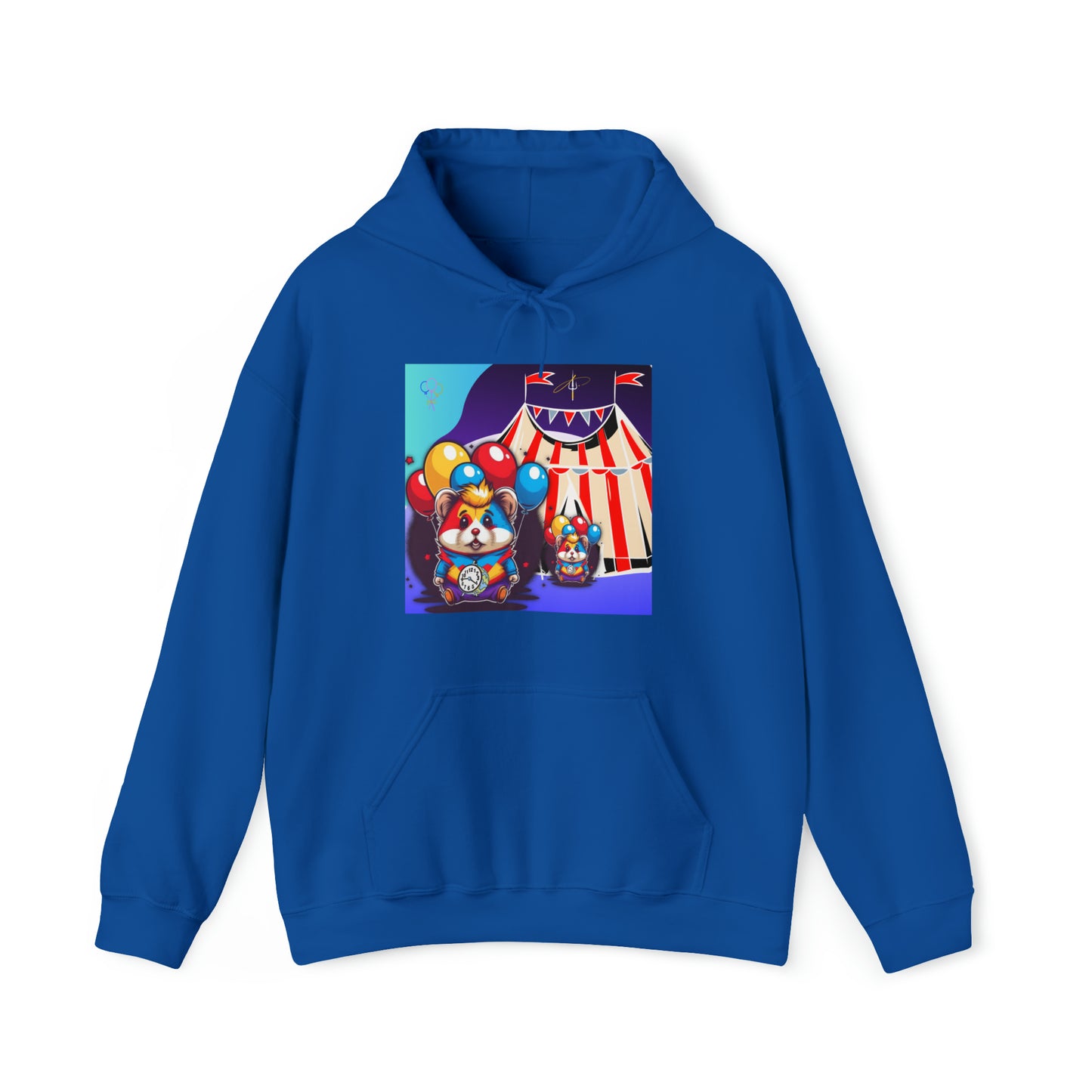 Unisex Heavy Blend™ Hooded Sweatshirt TINY TIME BALLOON BEAR