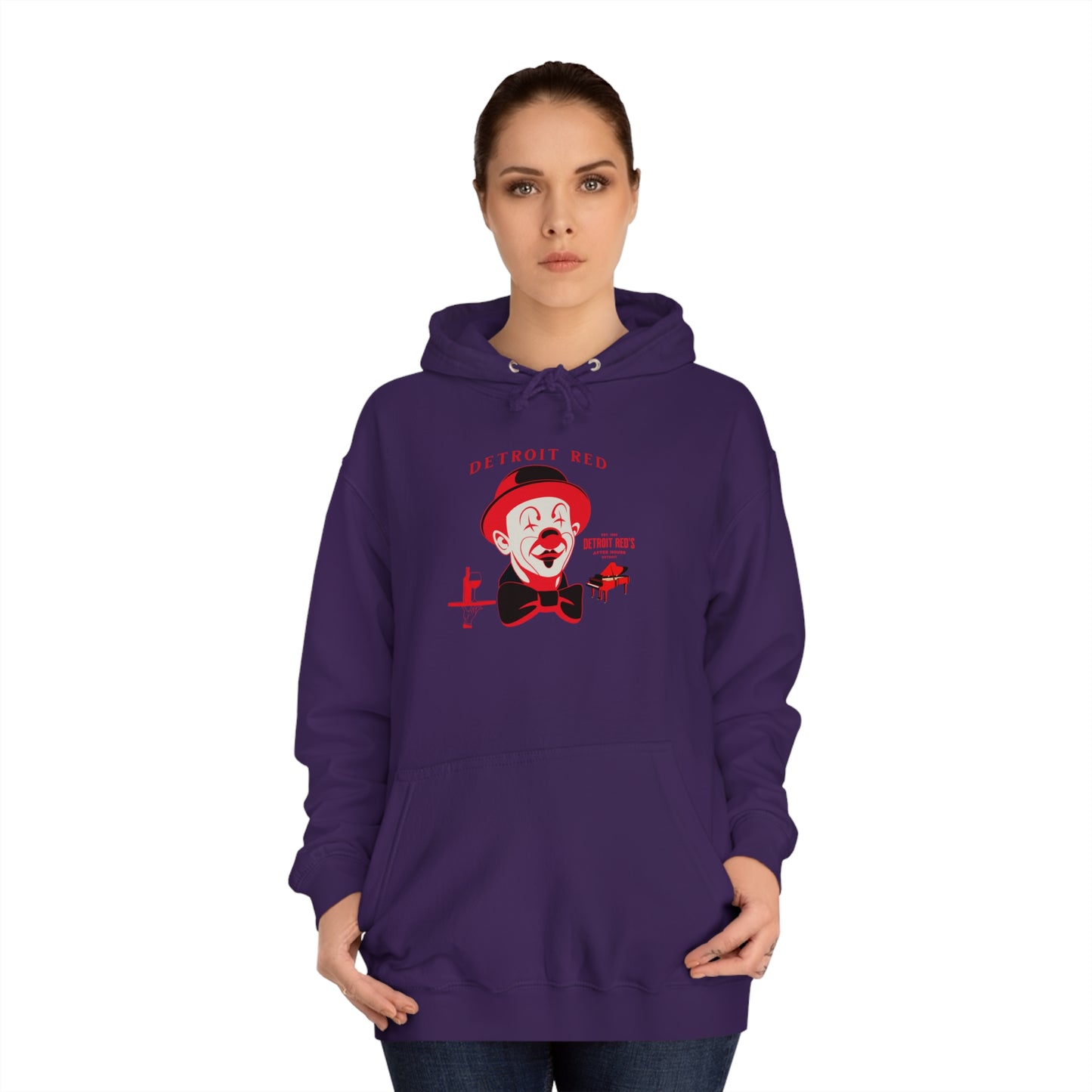 Unisex College Hoodie DETROIT RED