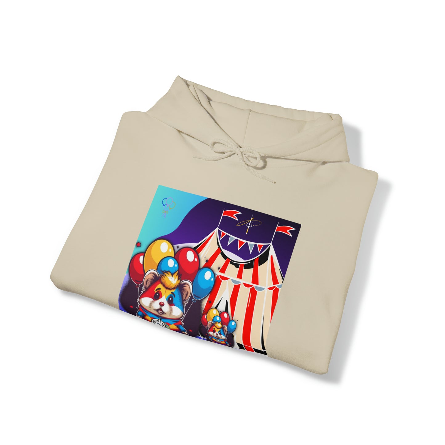 Unisex Heavy Blend™ Hooded Sweatshirt TINY TIME BALLOON BEAR