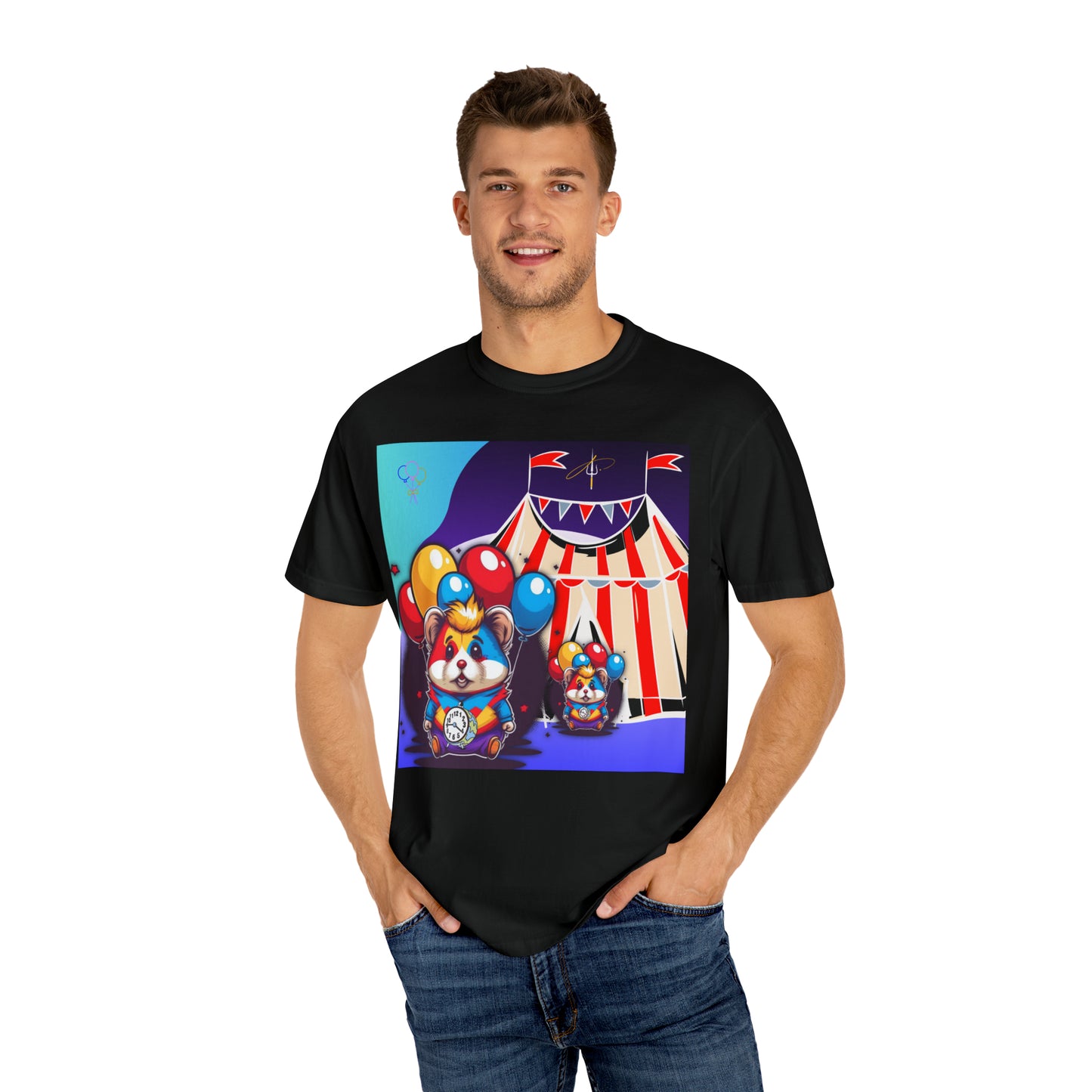 Unisex Garment-Dyed T-shirt TINY TIME BALLOON BEARS