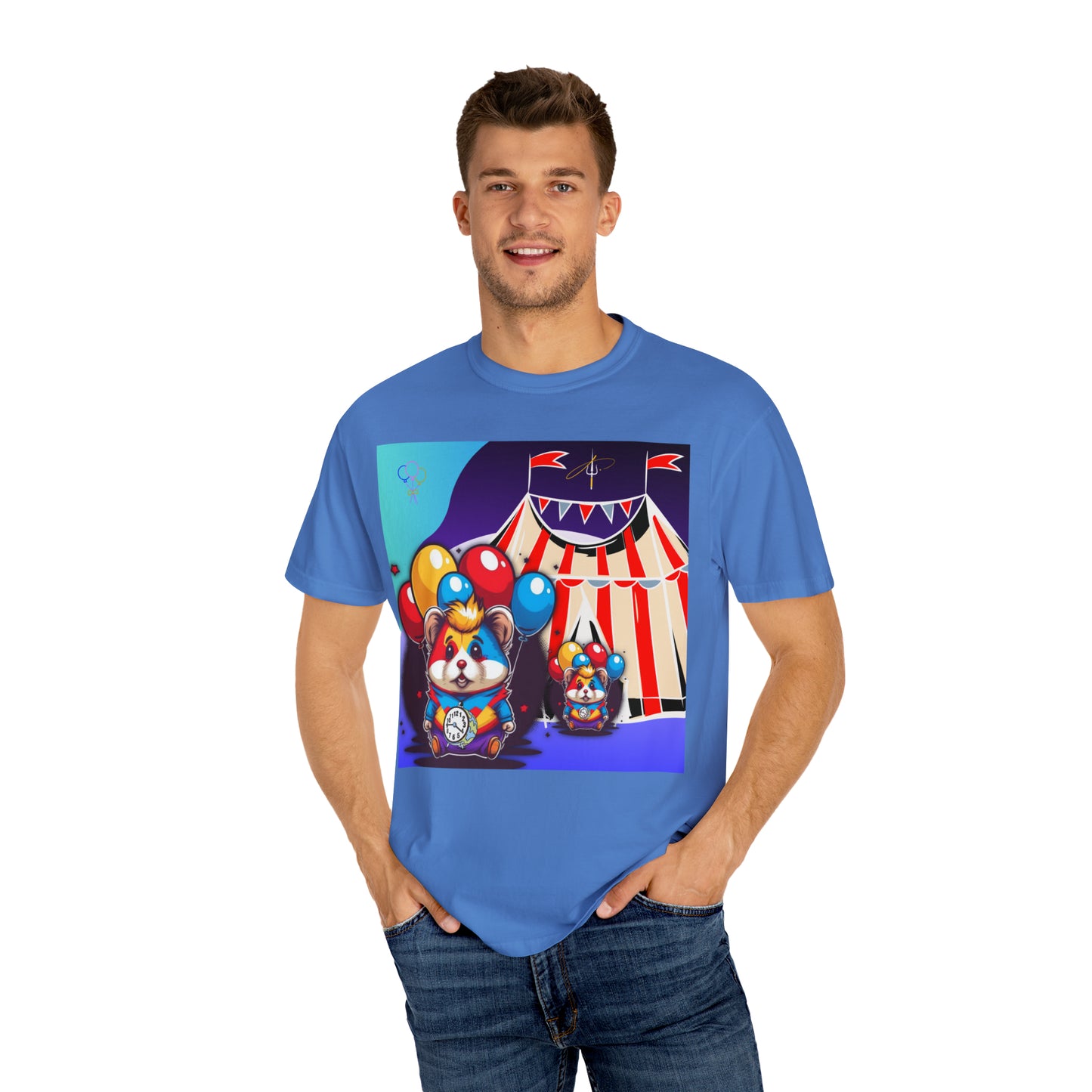 Unisex Garment-Dyed T-shirt TINY TIME BALLOON BEARS