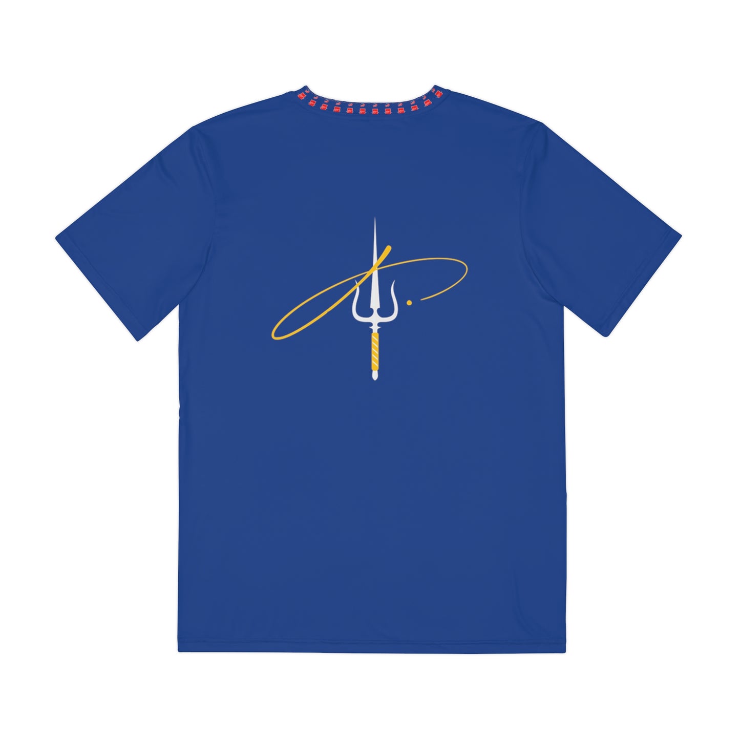 Men's Polyester Tee (AOP)JFF  APPAREL TEE WHITE J SWORD