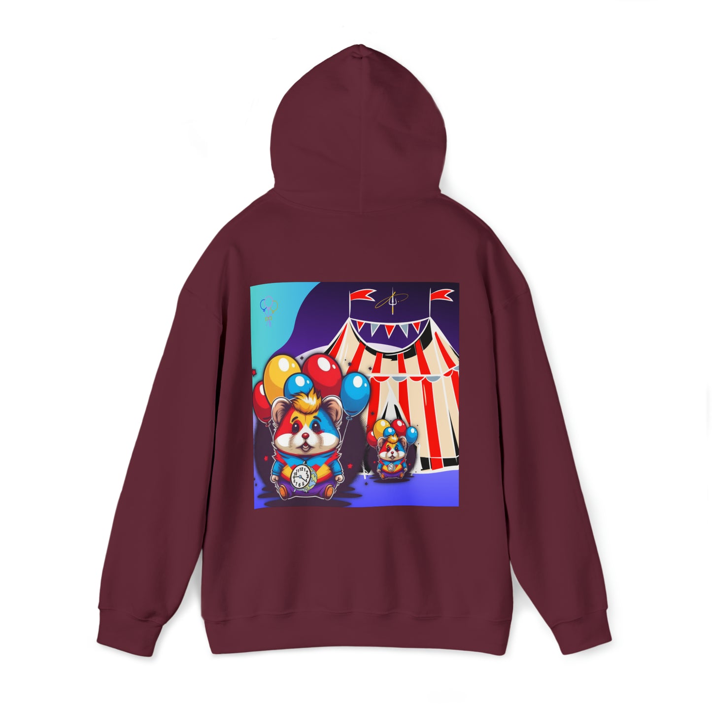 Unisex Heavy Blend™ Hooded Sweatshirt TINY TIME BALLOON BEAR