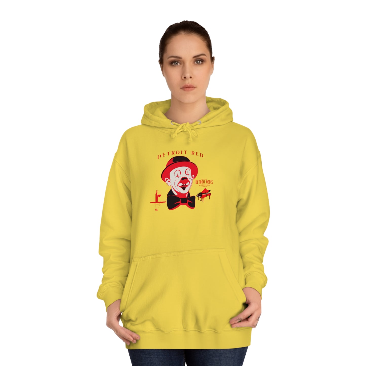 Unisex College Hoodie DETROIT RED