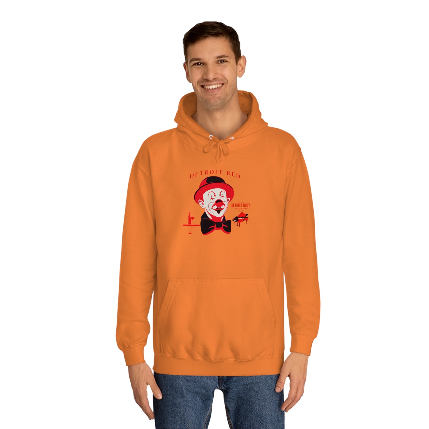 Unisex College Hoodie DETROIT RED