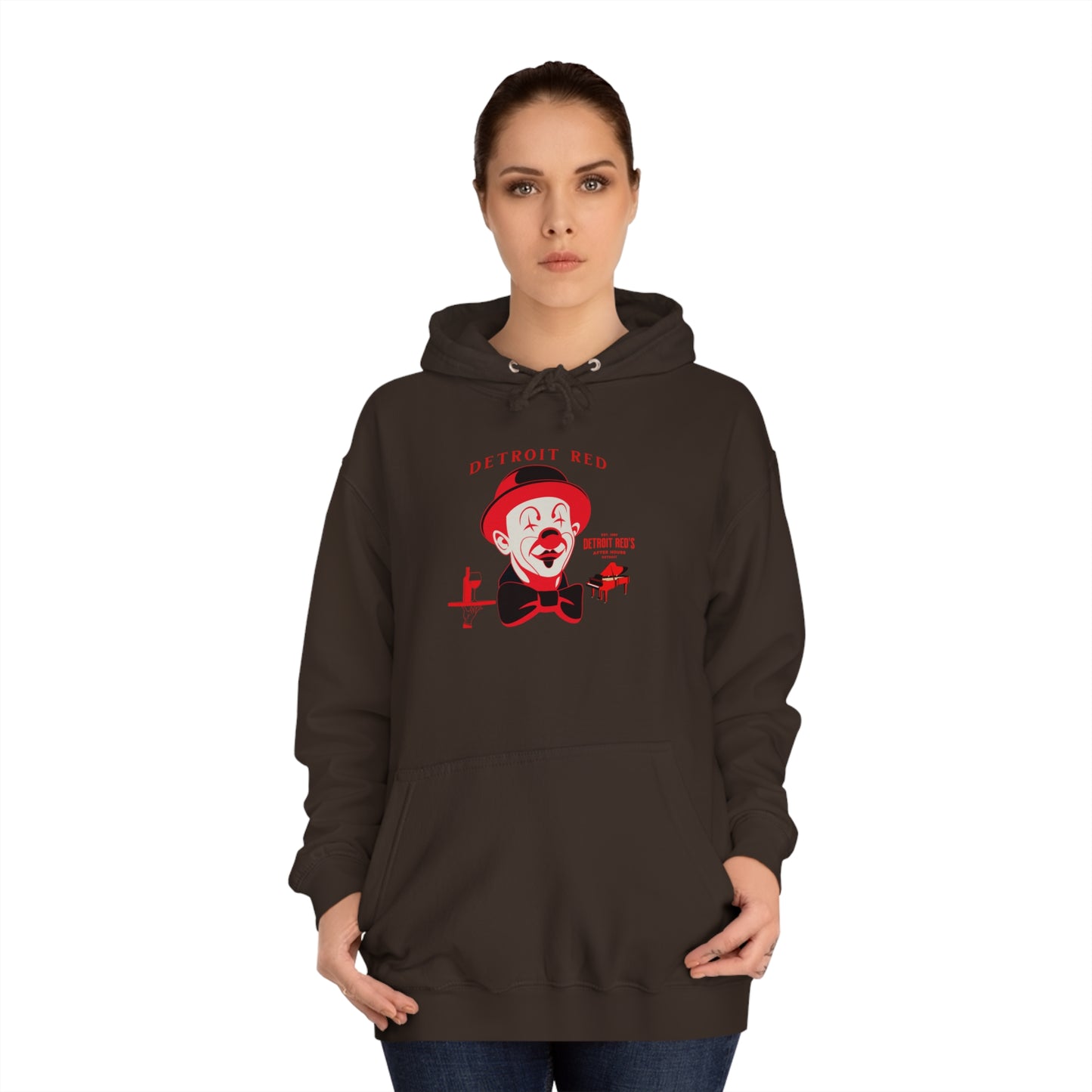 Unisex College Hoodie DETROIT RED
