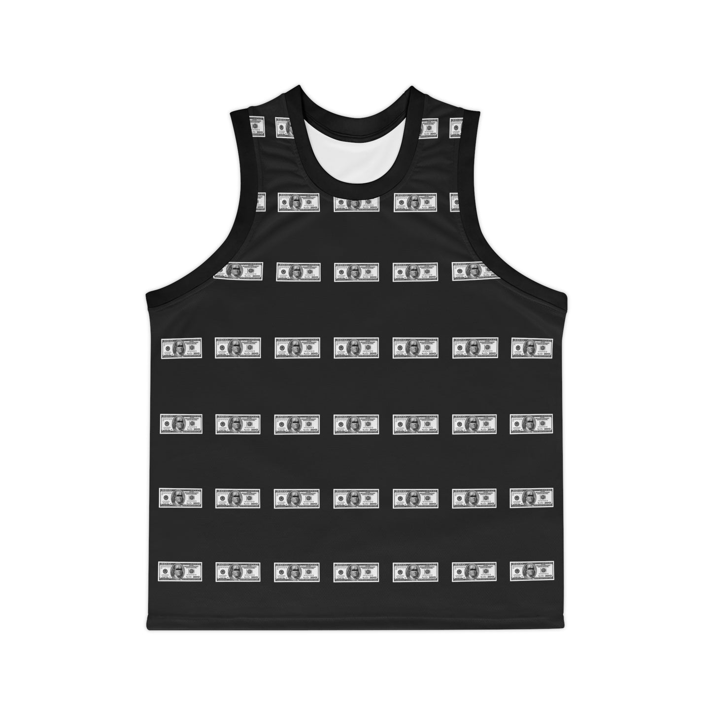 Unisex Basketball Jersey (AOP) 100 DOLLAR BILL