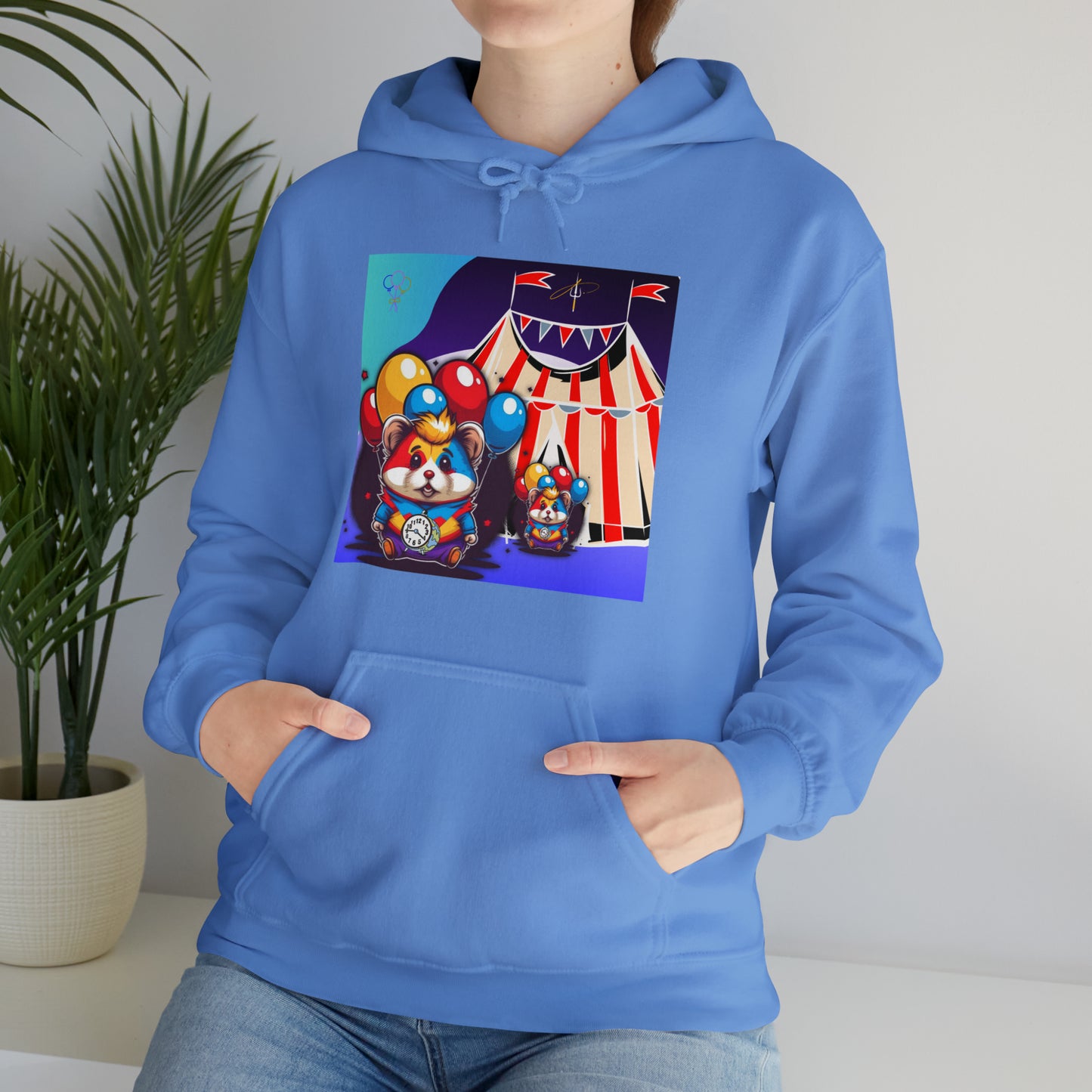 Unisex Heavy Blend™ Hooded Sweatshirt TINY TIME BALLOON BEAR