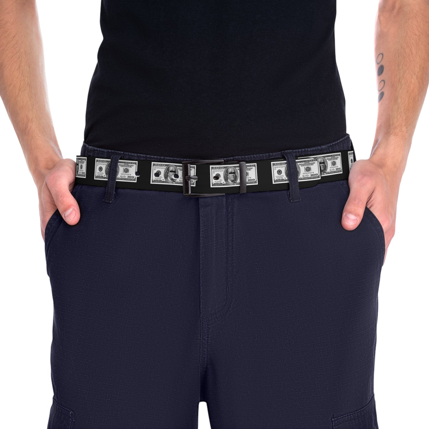 100 Dollar Bill belt