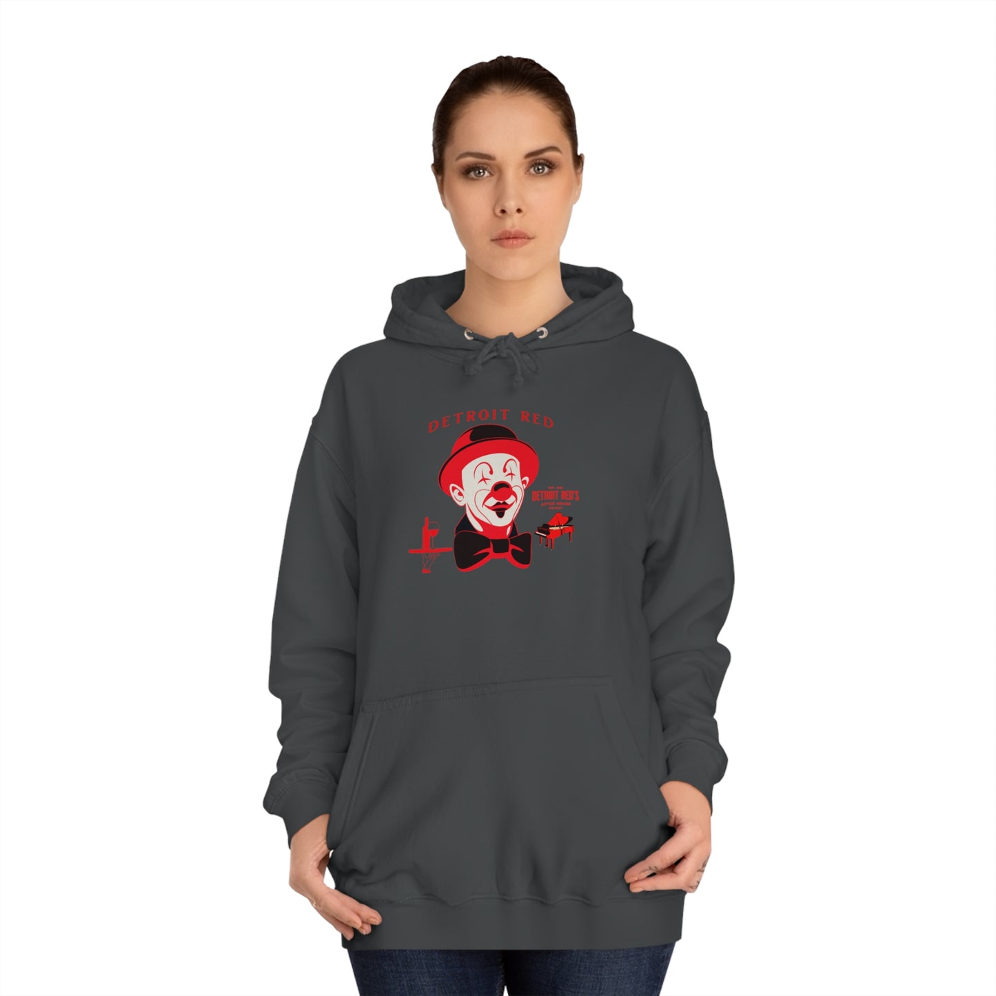Unisex College Hoodie DETROIT RED