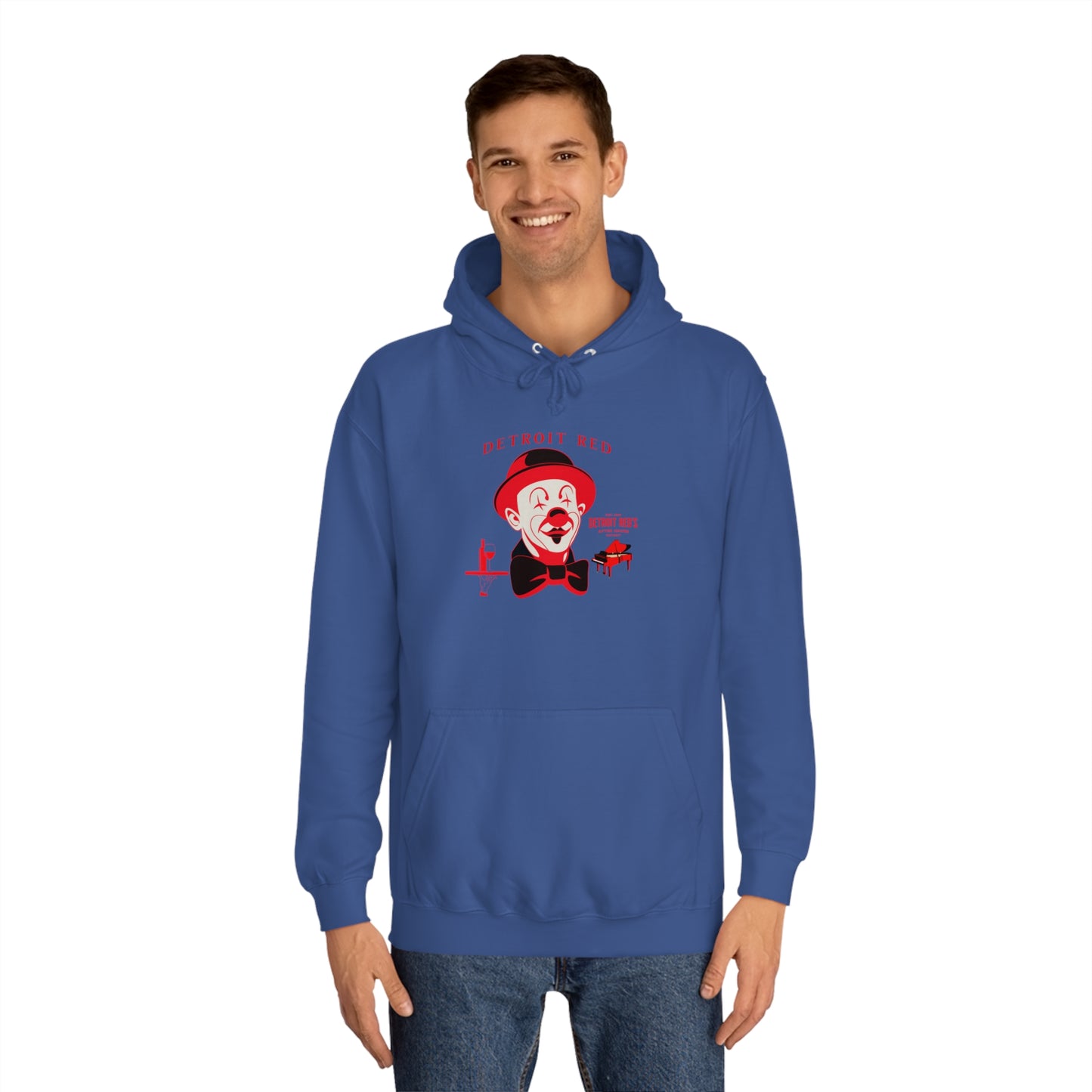 Unisex College Hoodie DETROIT RED