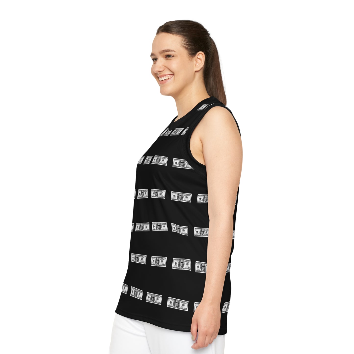 Unisex Basketball Jersey (AOP) 100 DOLLAR BILL