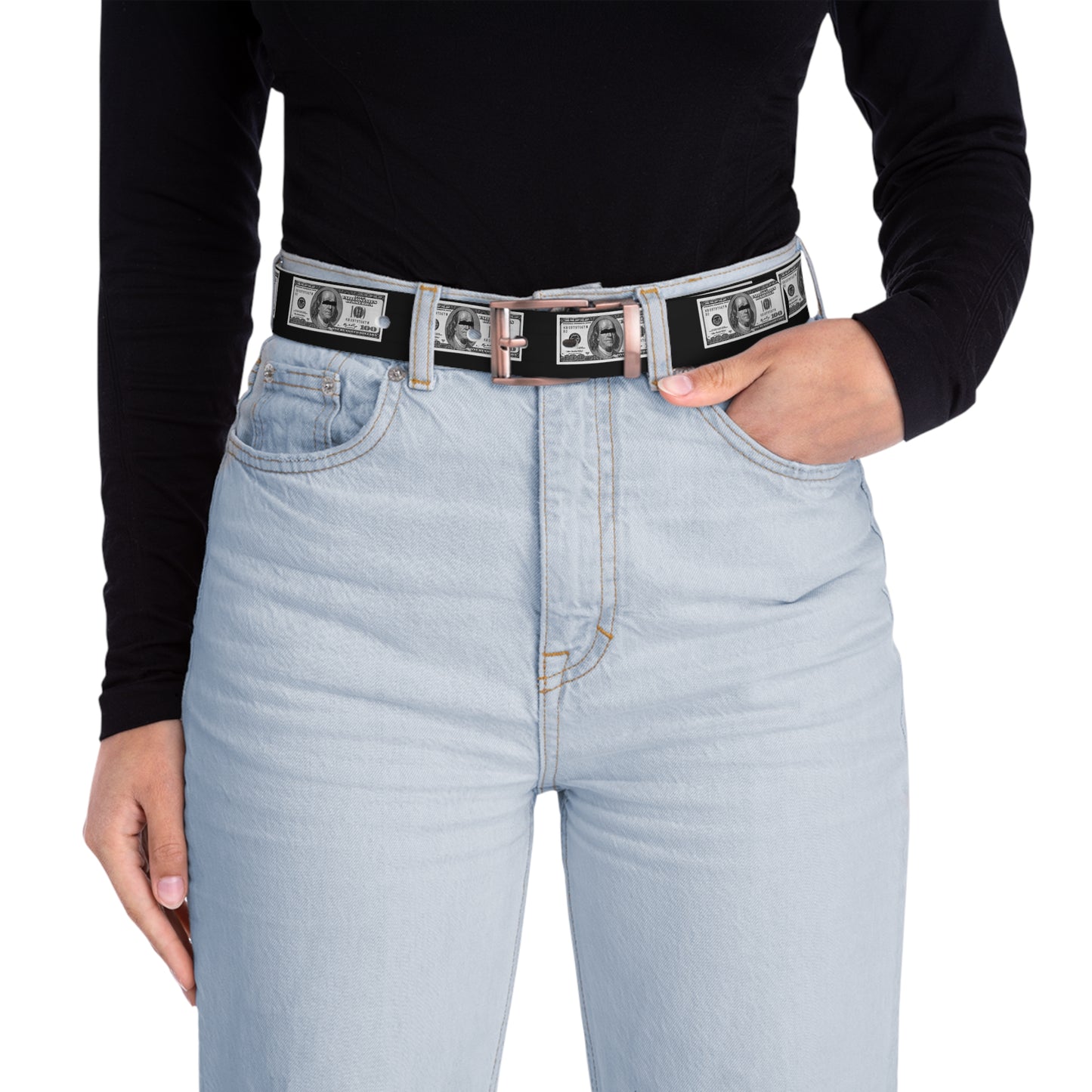 100 Dollar Bill belt