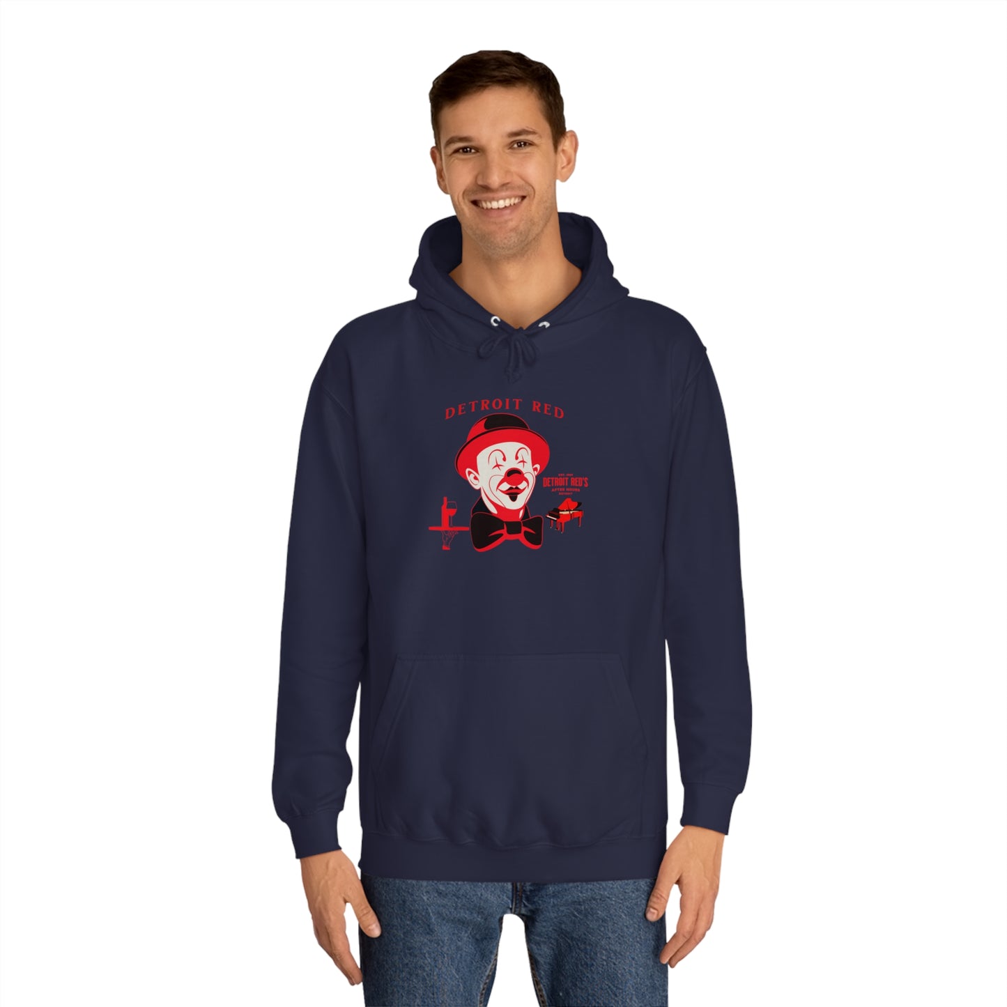 Unisex College Hoodie DETROIT RED