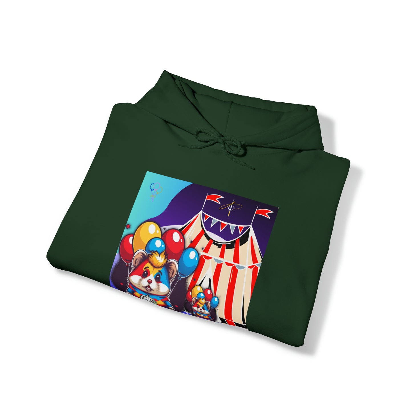 Unisex Heavy Blend™ Hooded Sweatshirt TINY TIME BALLOON BEAR