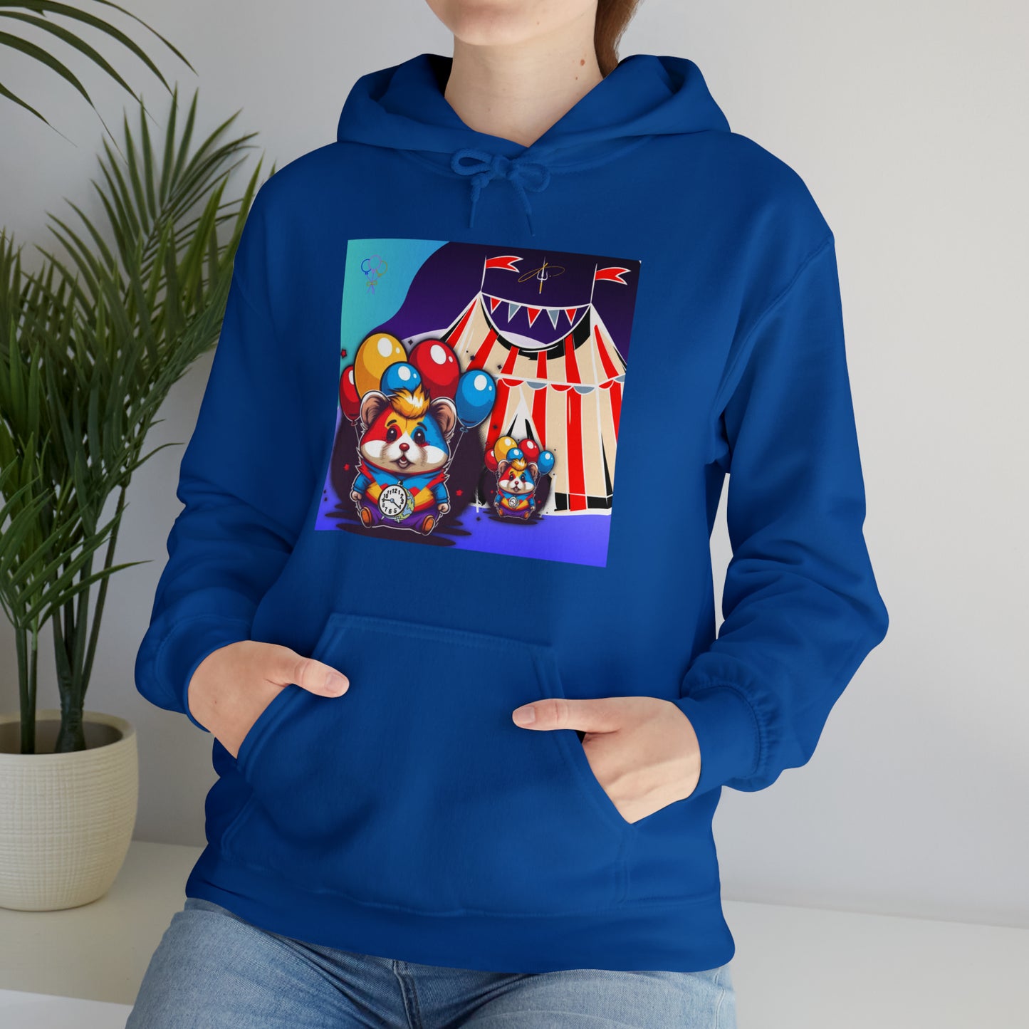 Unisex Heavy Blend™ Hooded Sweatshirt TINY TIME BALLOON BEAR