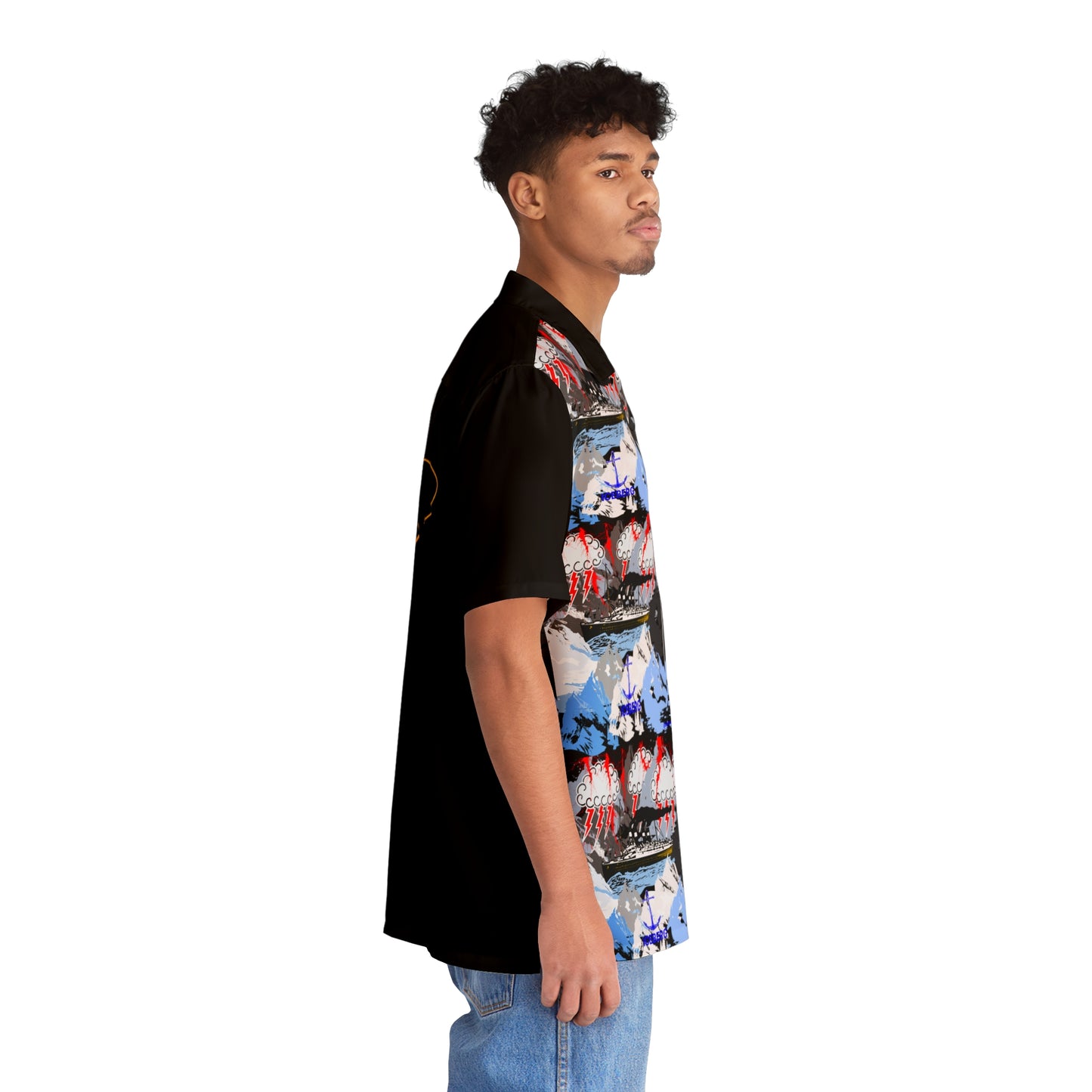 Men's Hawaiian Shirt (AOP) Iceberg Edition