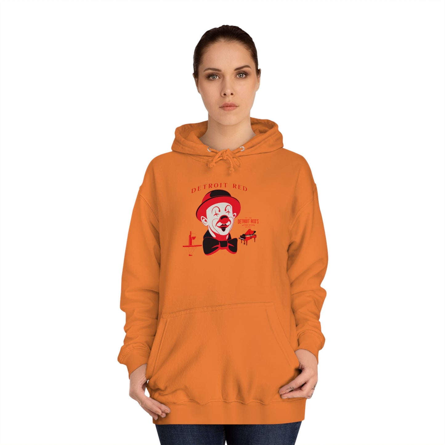 Unisex College Hoodie DETROIT RED