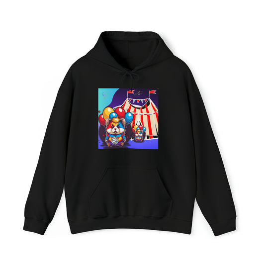 Unisex Heavy Blend™ Hooded Sweatshirt TINY TIME BALLOON BEAR
