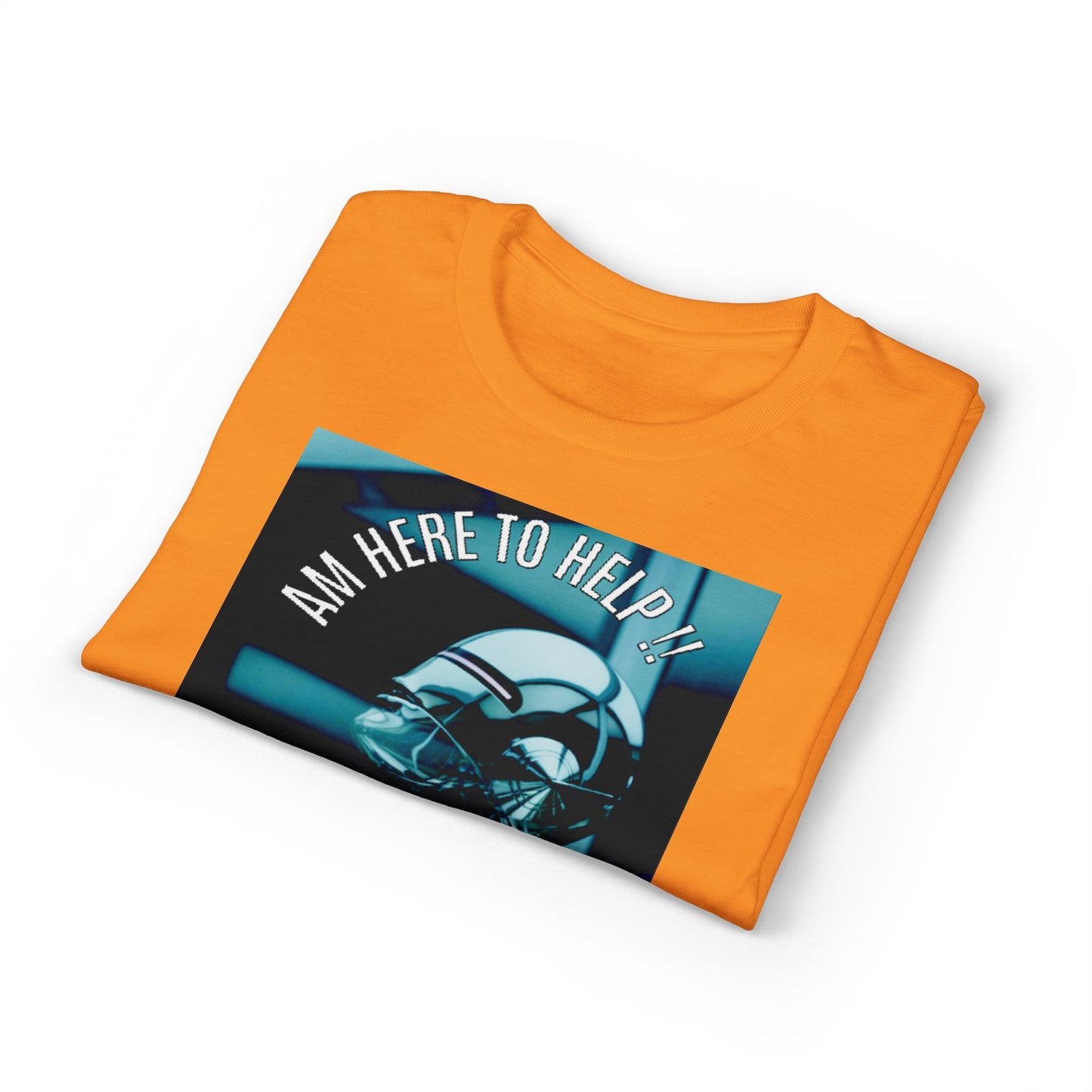 I'm Here to Help Robot Graphic T-Shirt — Futuristic Sci‑Fi AI Tee