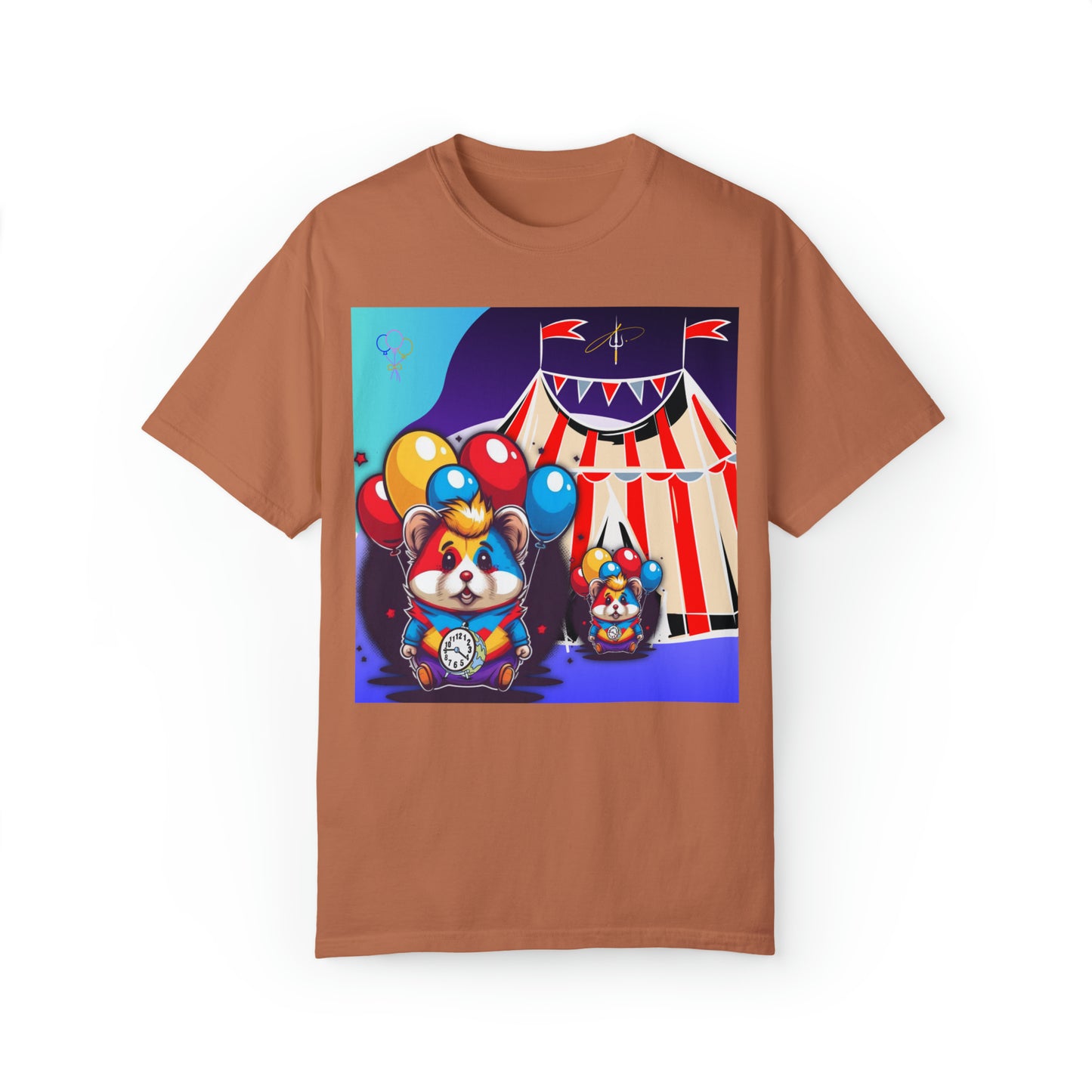 Unisex Garment-Dyed T-shirt TINY TIME BALLOON BEARS