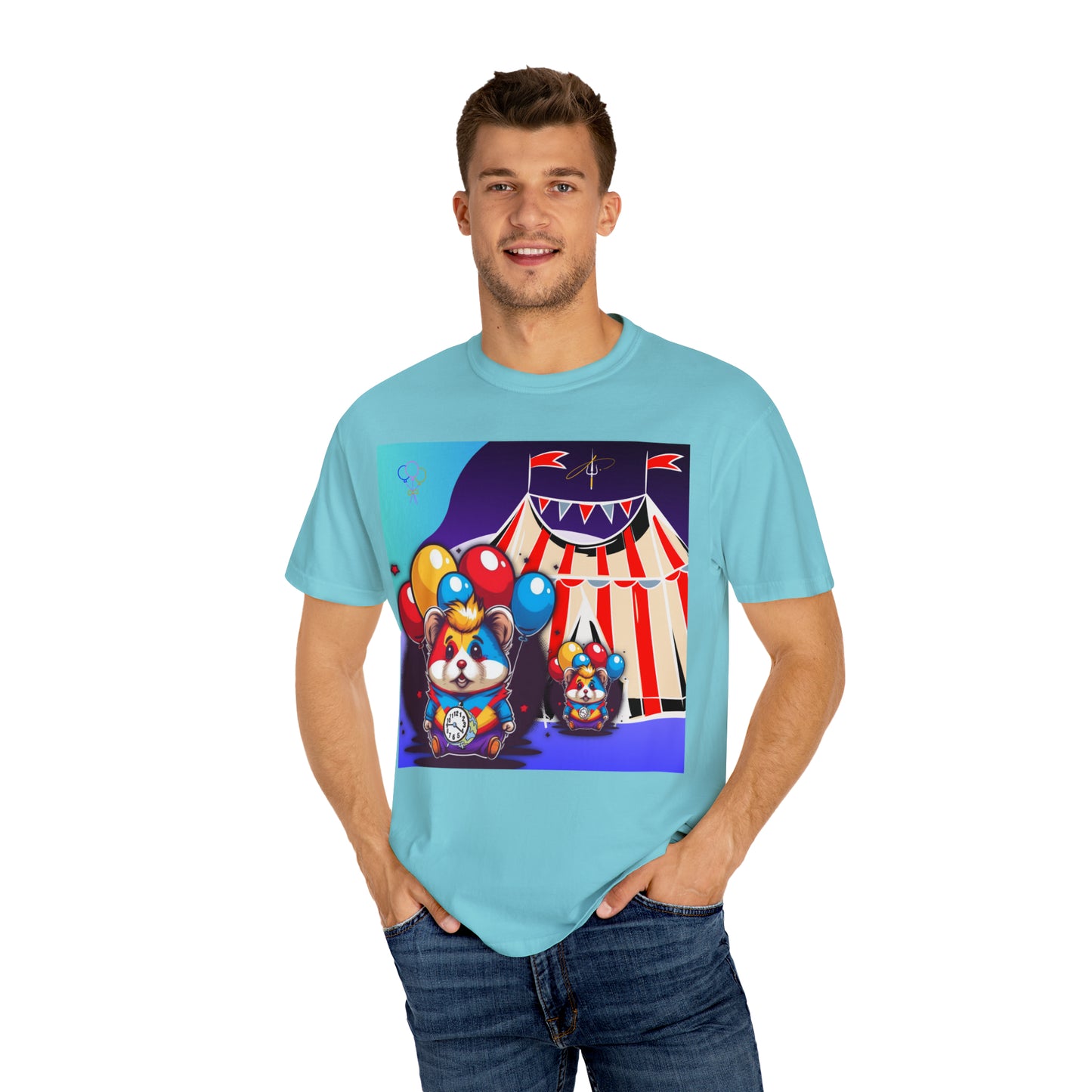 Unisex Garment-Dyed T-shirt TINY TIME BALLOON BEARS