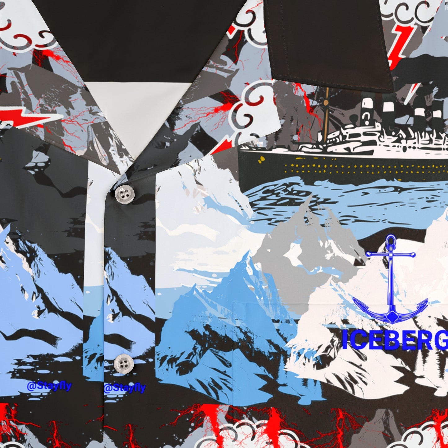 Men's Hawaiian Shirt (AOP) Iceberg Edition