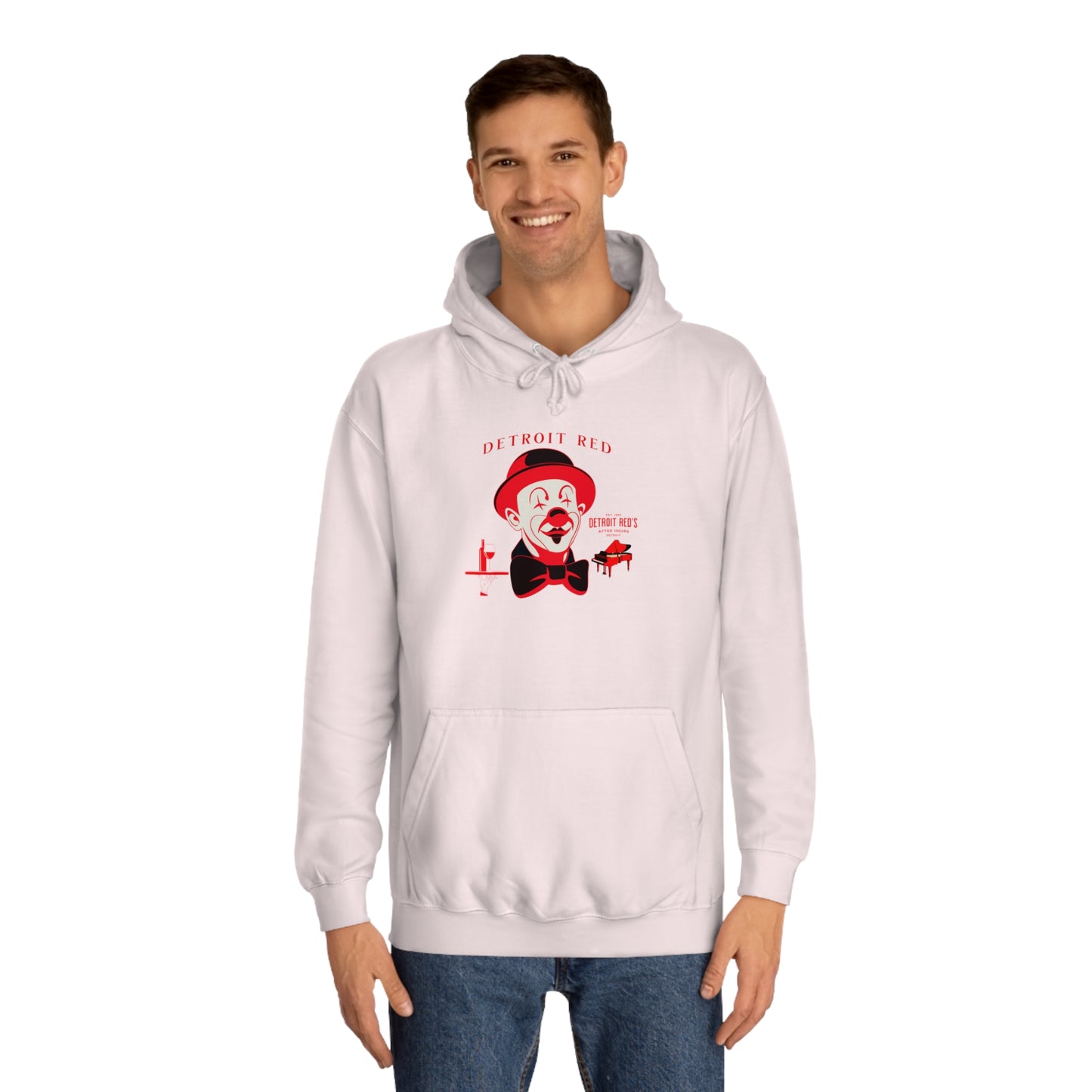 Unisex College Hoodie DETROIT RED