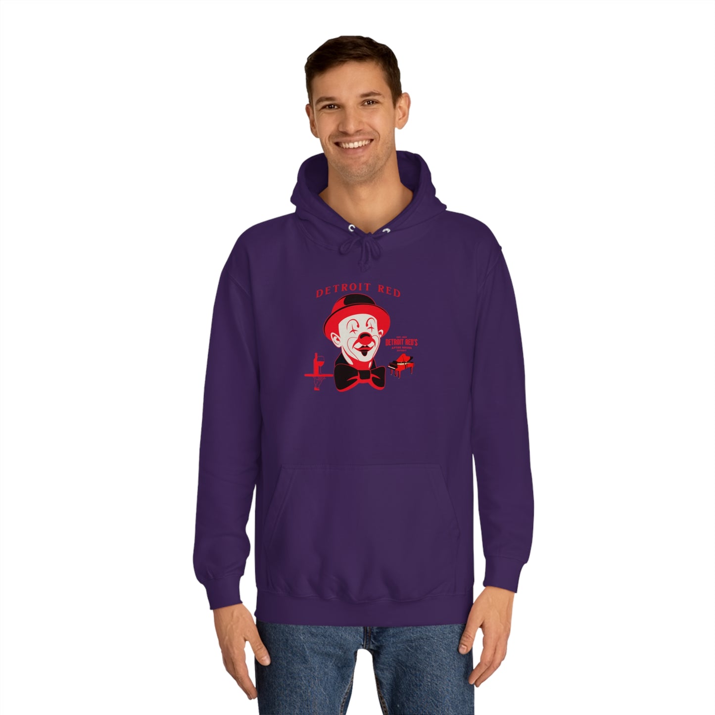 Unisex College Hoodie DETROIT RED