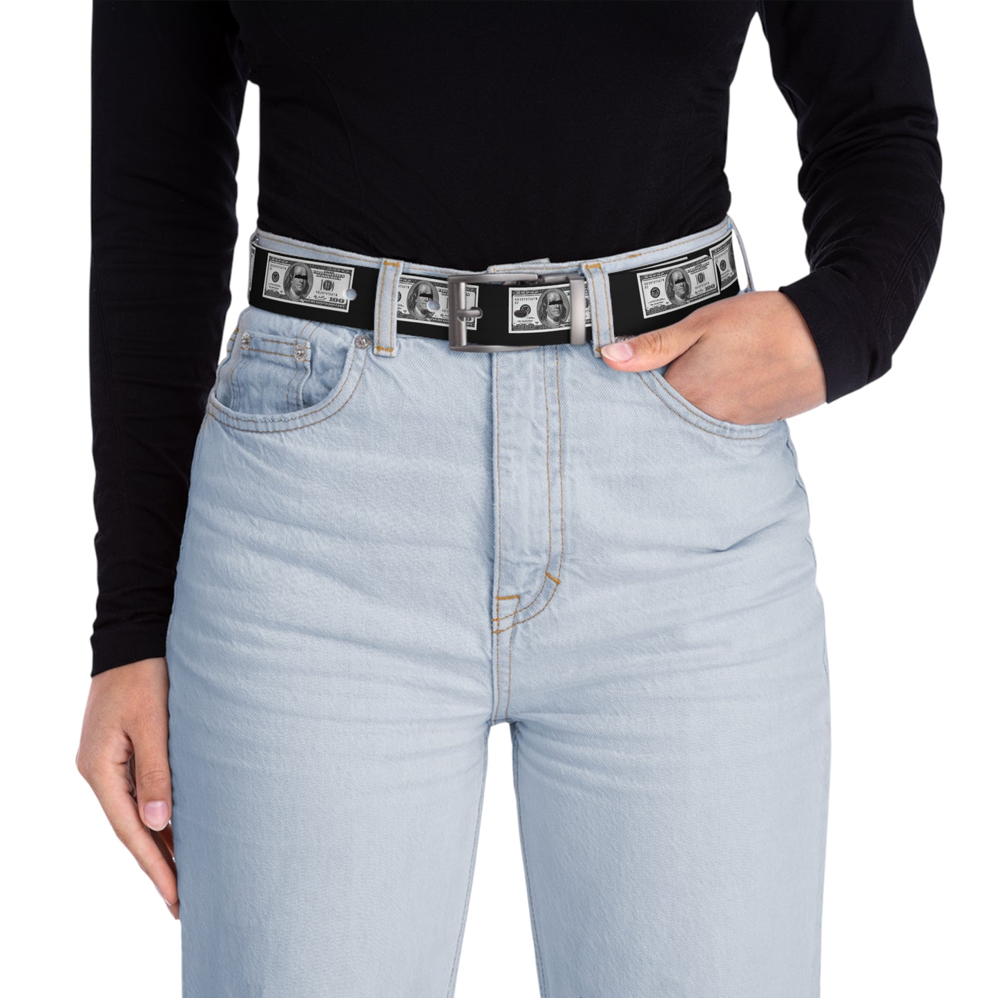 100 Dollar Bill belt